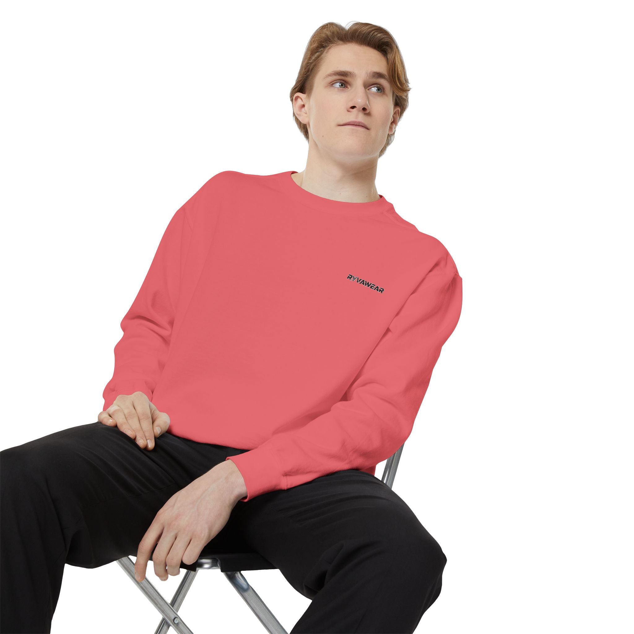 Minimalist Sweatshirt with Tiny Chest Graphic