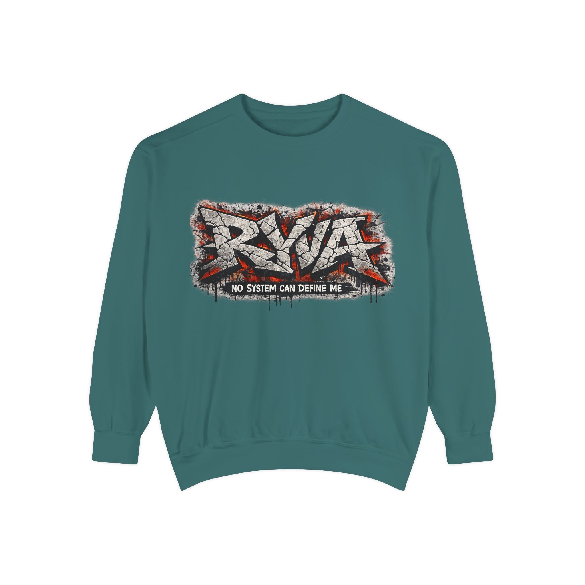 RVA Graffiti Sweatshirt — "No System Can Define Me" Urban Crewneck