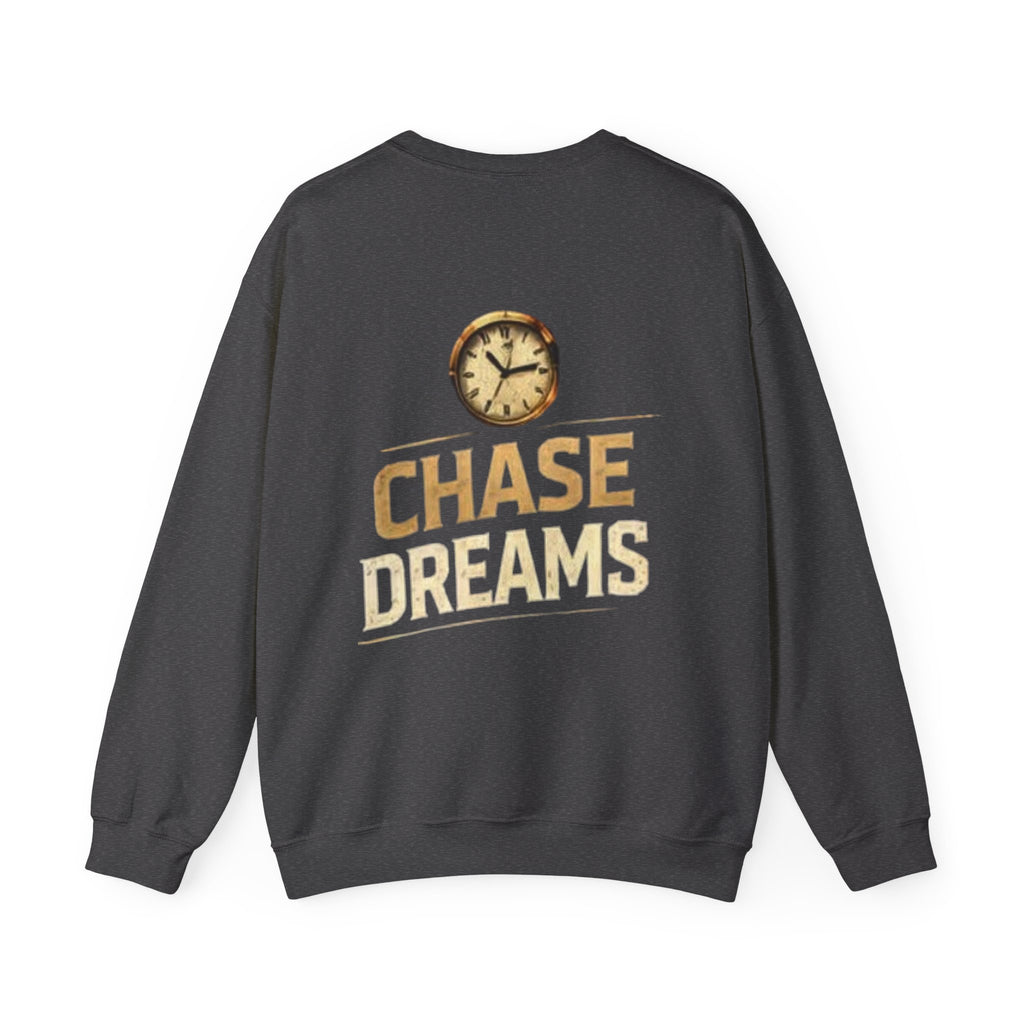 Crewneck Sweatshirt — Chase Dreams Clock Graphic