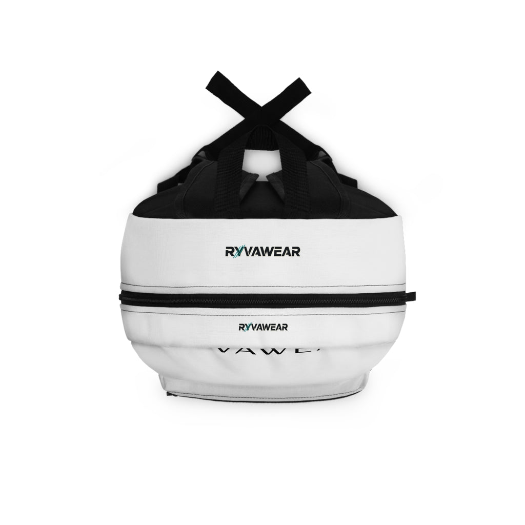 RYVAWEAR Minimalist White Backpack – Lightweight Everyday School & Travel Bag
