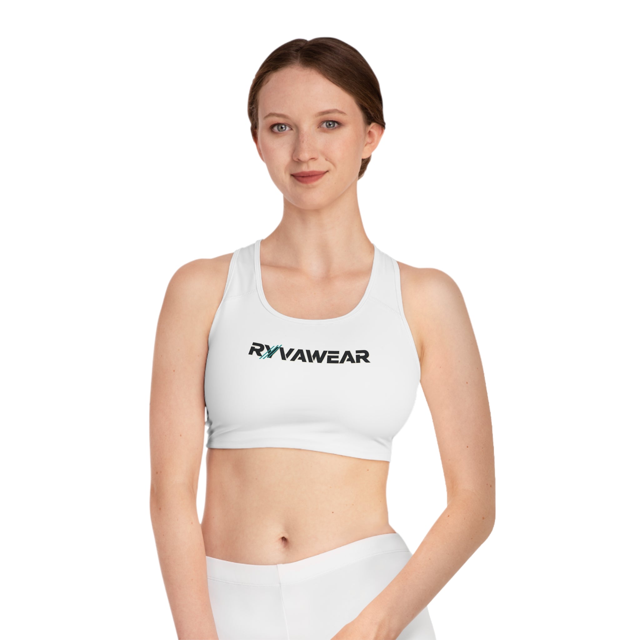 RyvaWear Logo Sports Bra — Women's Performance Racerback Activewear