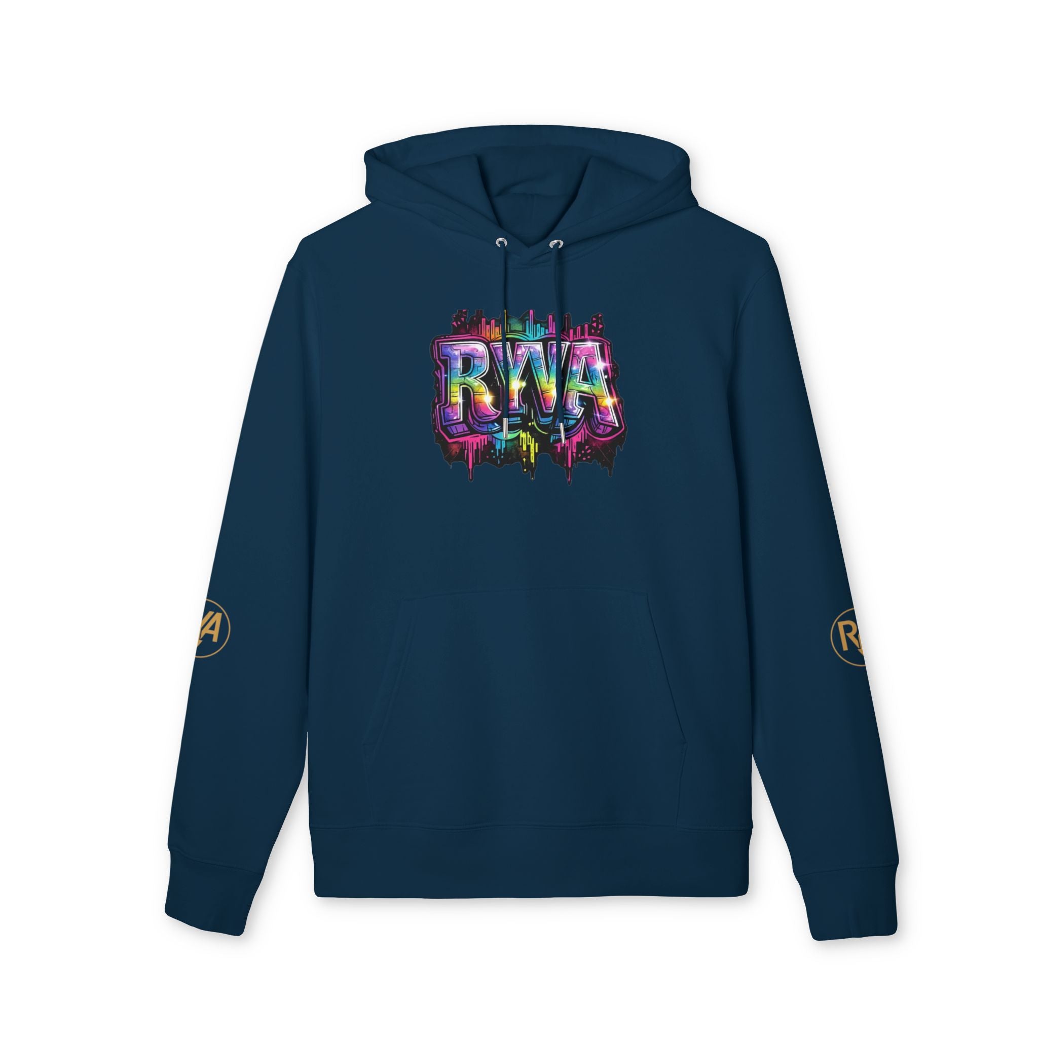 Rainbow Drip Hoodie — Colorful Rave Graphic Pullover