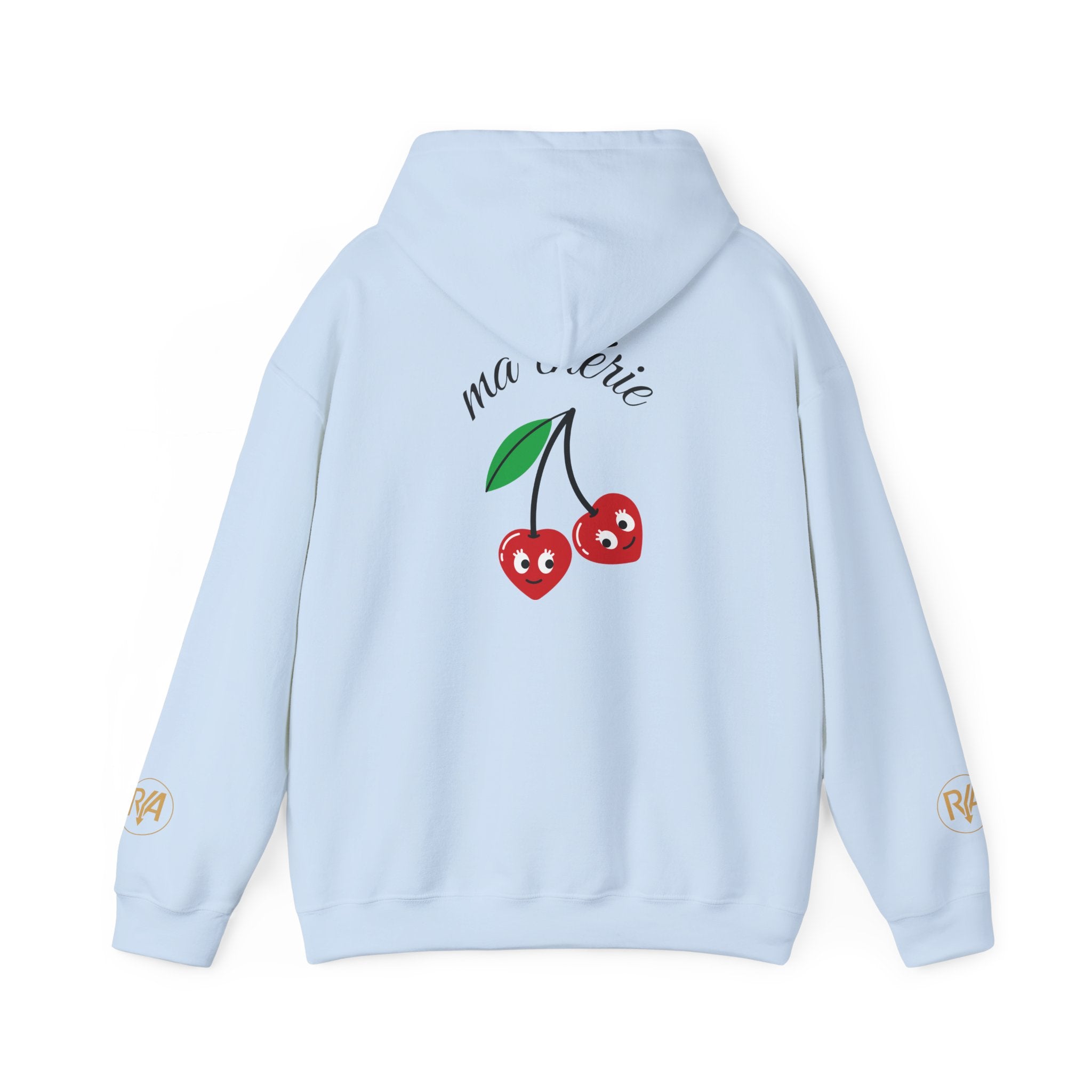 Cherry Mariette Hoodie — Cute Retro Cherry Graphic Hooded Sweatshirt