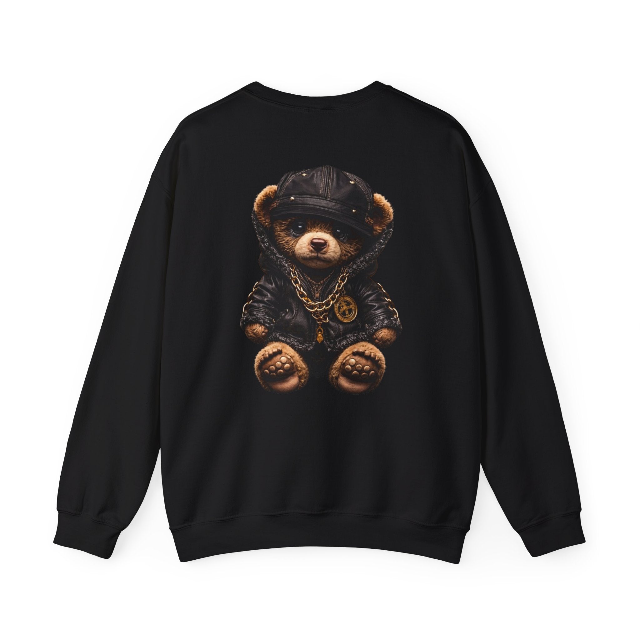 Bear Hoodie Crewneck Sweatshirt — Cute Streetwear Teddy Bear Graphic