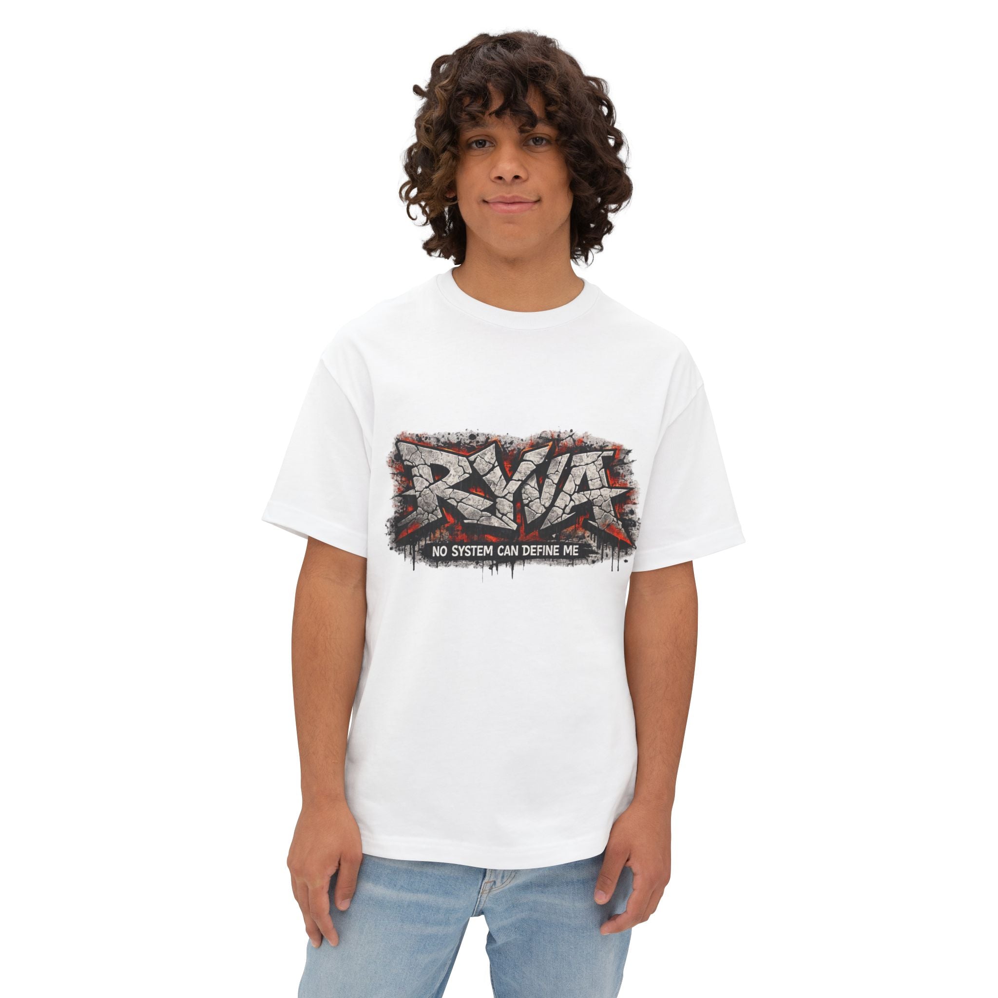 Graffiti 'No System Can Define Me' Boxy Tee