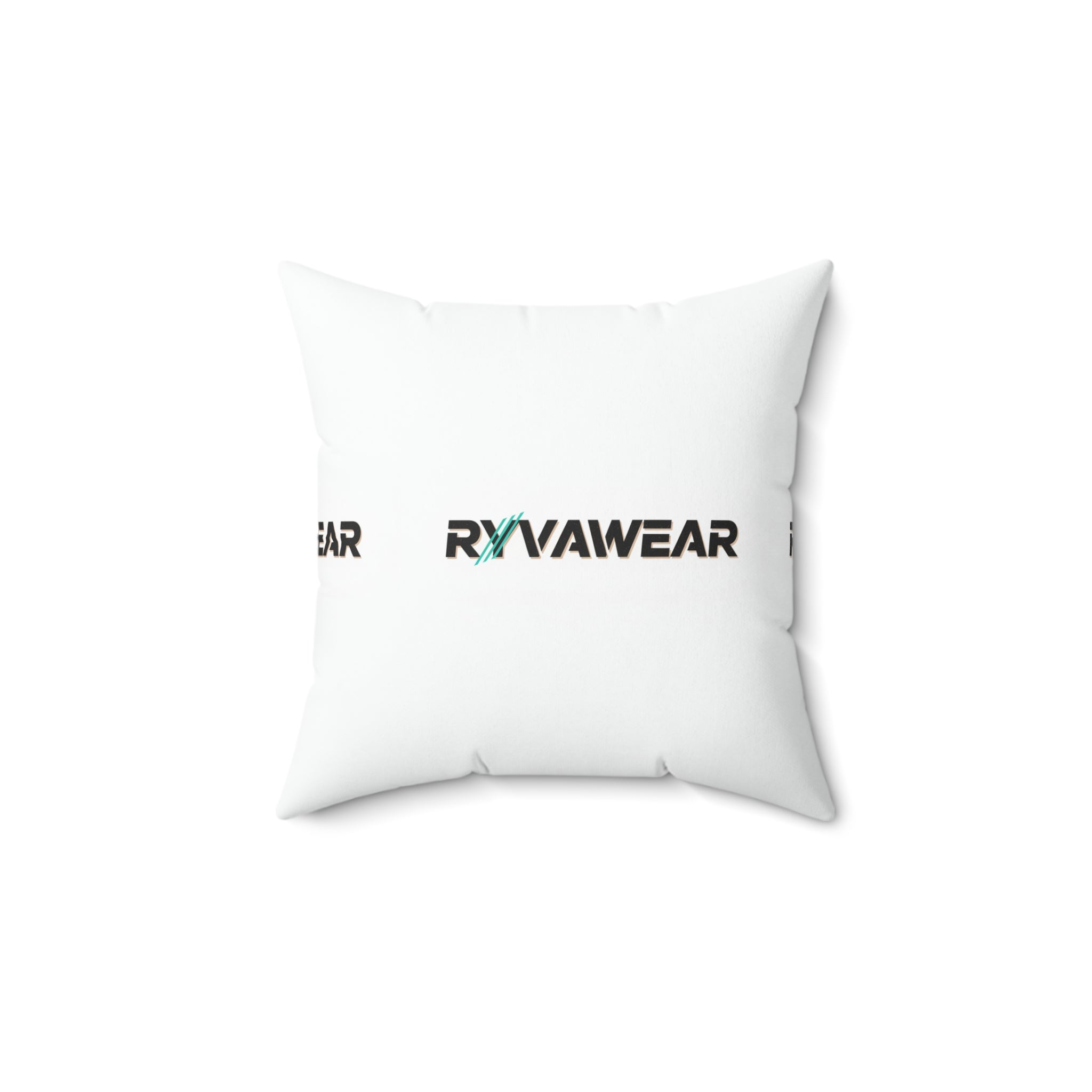 Spun Polyester Square Pillow — RYVAWEAR Logo Decorative Throw Pillow