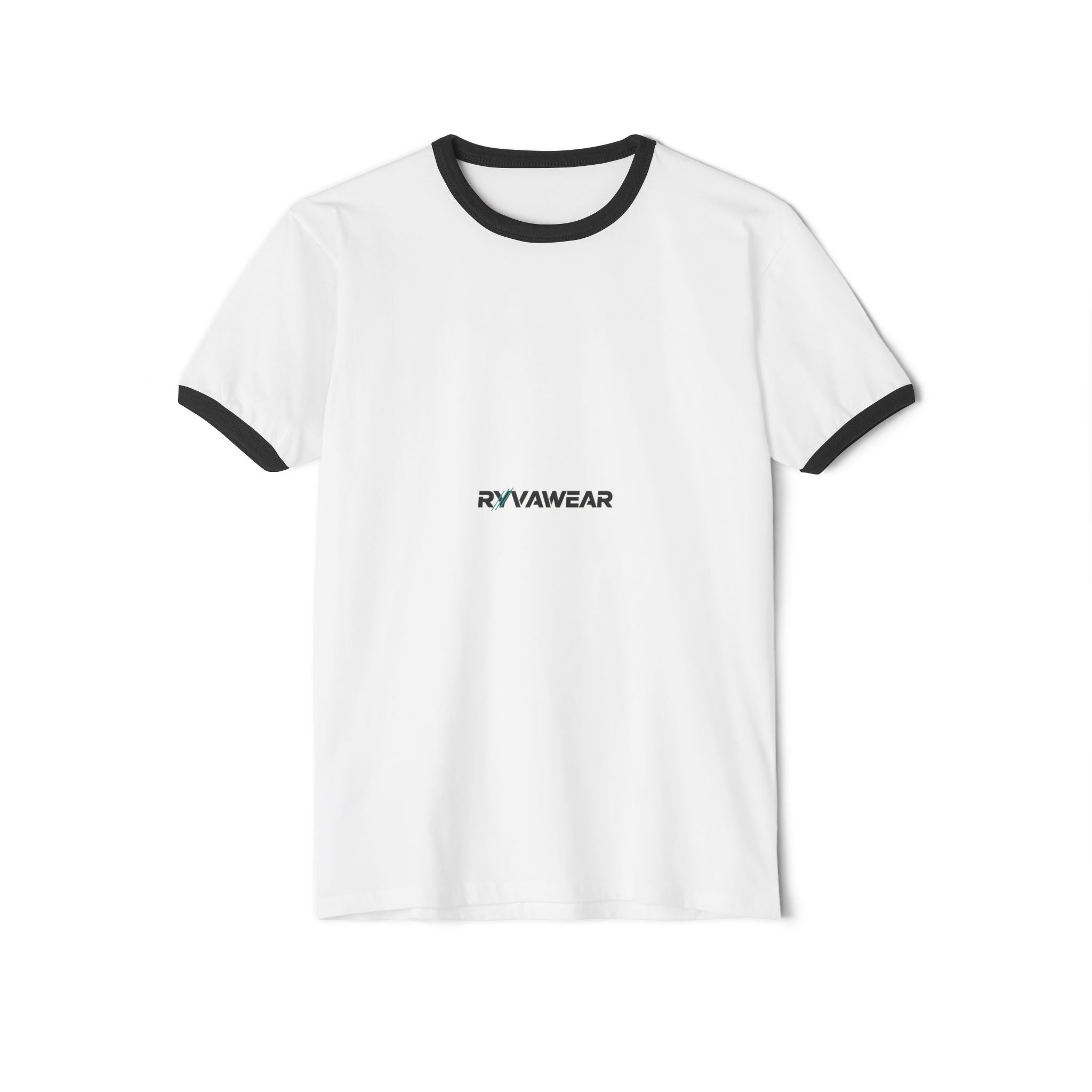 Ringer T-Shirt — Minimal 'RYV AWEAR' Logo Vintage Style Tee