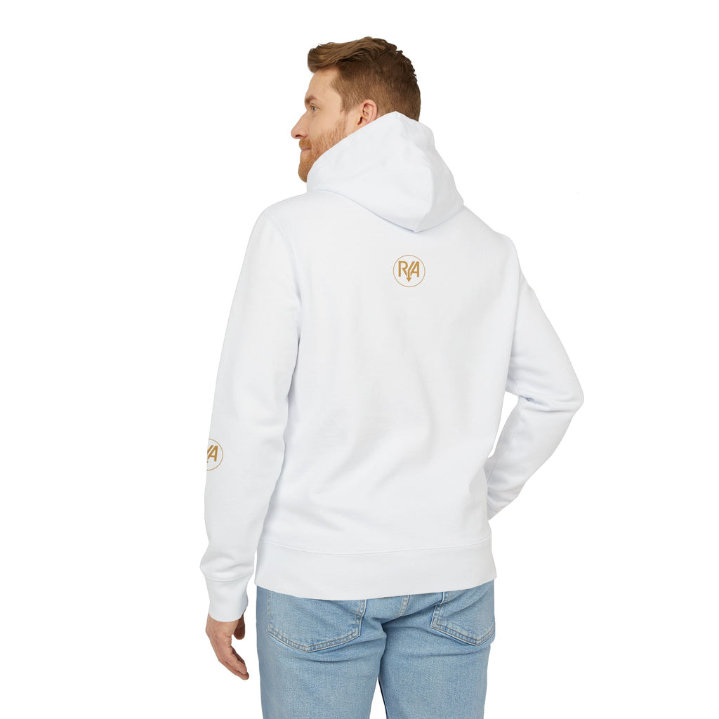 Riva Script Hoodie — White Logo Pullover