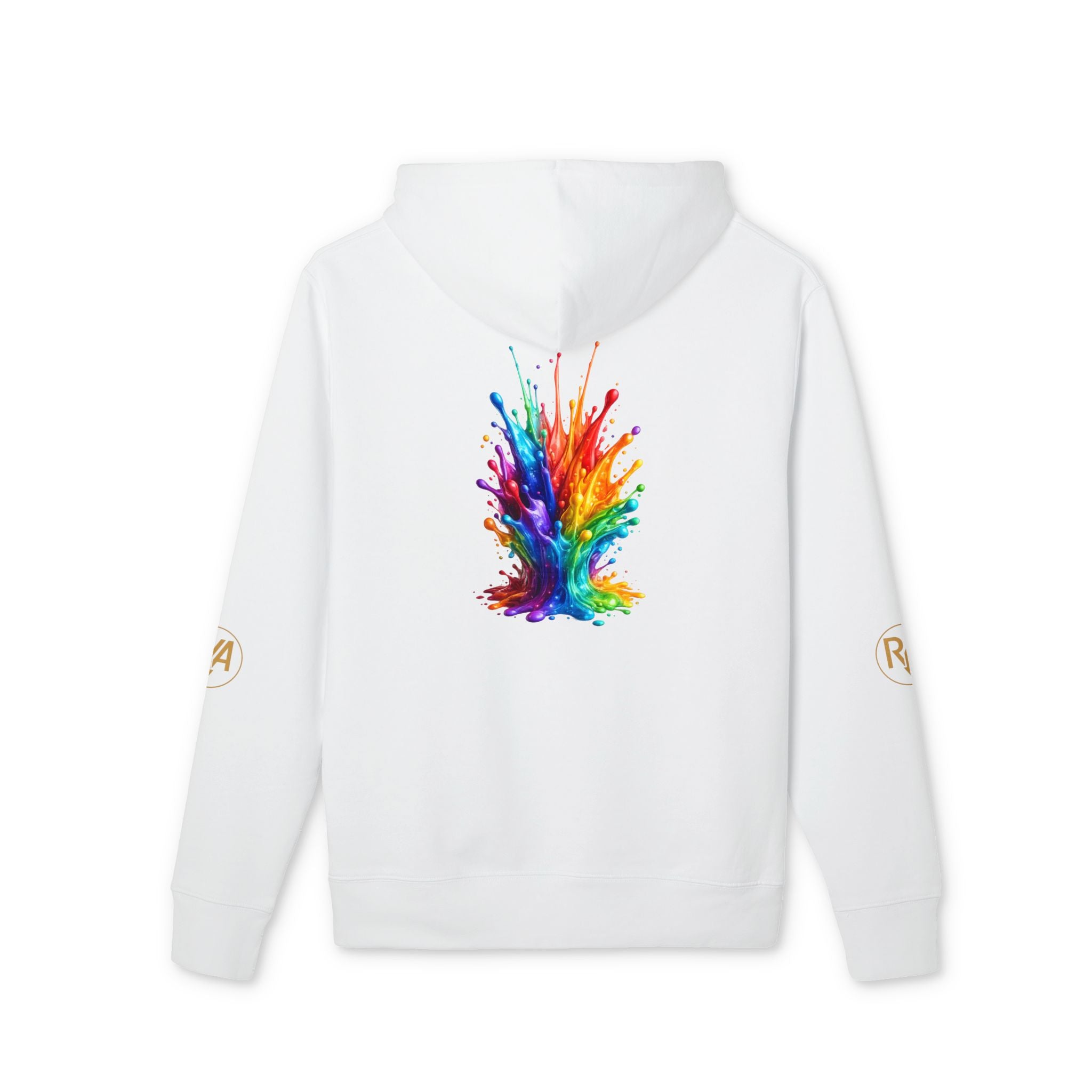 Color Splash Hoodie — Vibrant Rainbow Paint Splash Pullover