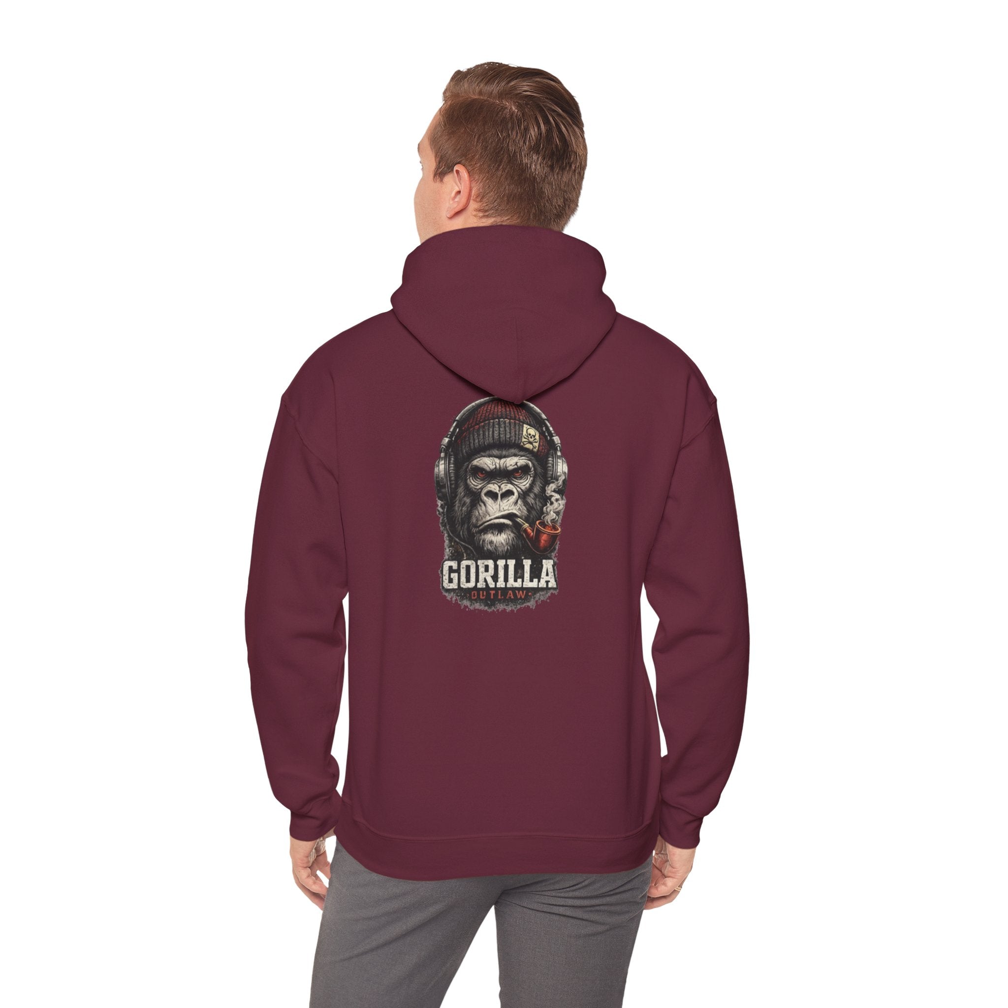 Gorilla Graphic Hoodie — Bold Ape Portrait Sweatshirt