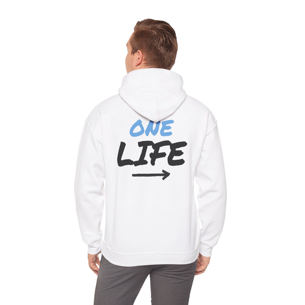One Life Graphic Hoodie — Motivational Arrow Sweatshirt