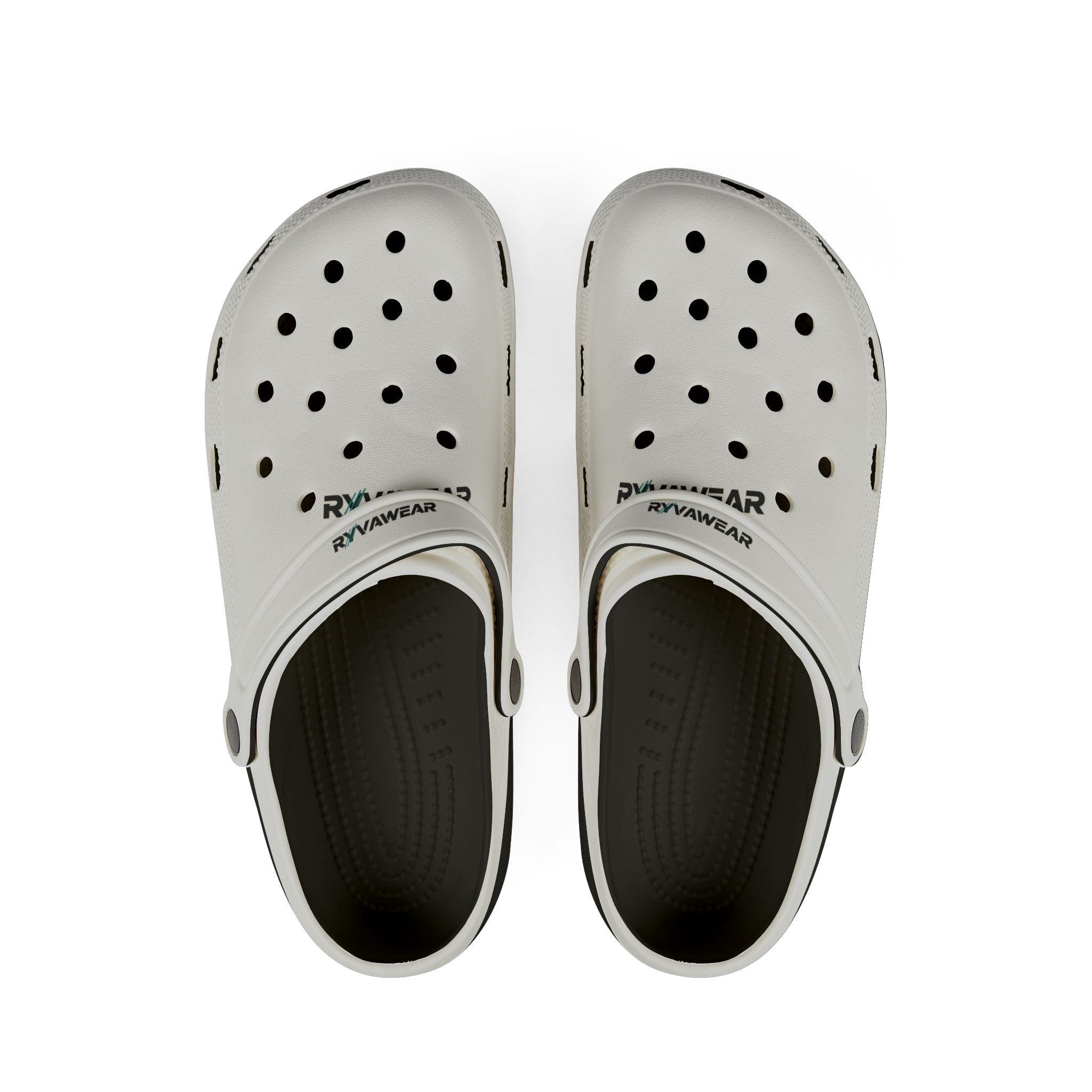 White EVA Foam Clogs — Lightweight Waterproof Slip-On Shoes