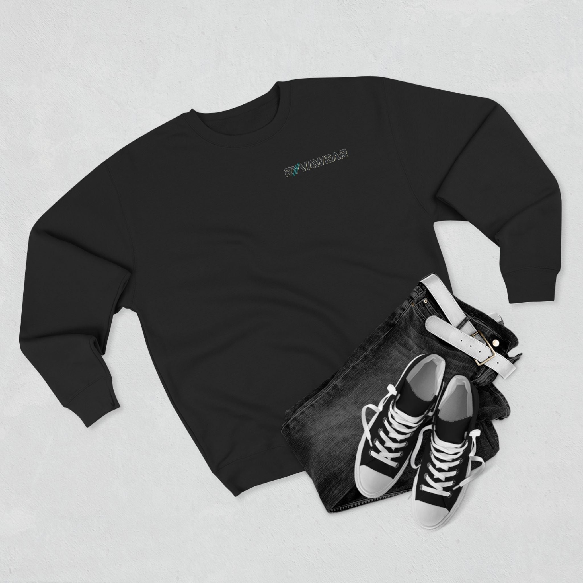 Minimalist 'RYVAWEAR' Crewneck Sweatshirt