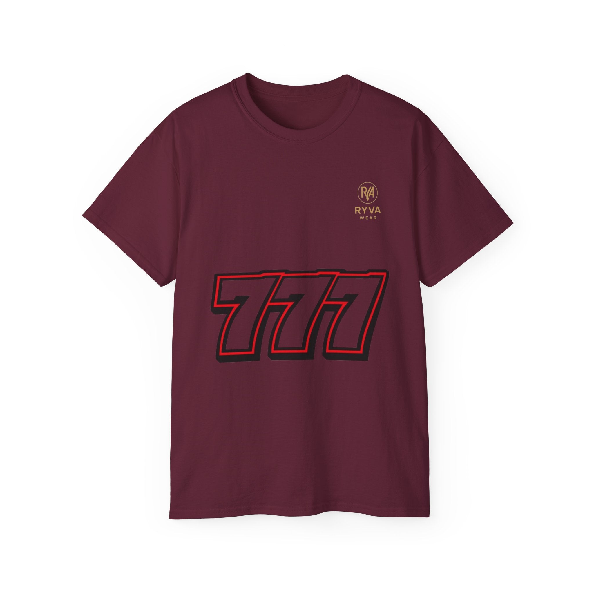 777 Graphic Tee — Lucky Slot Machine Number T-Shirt