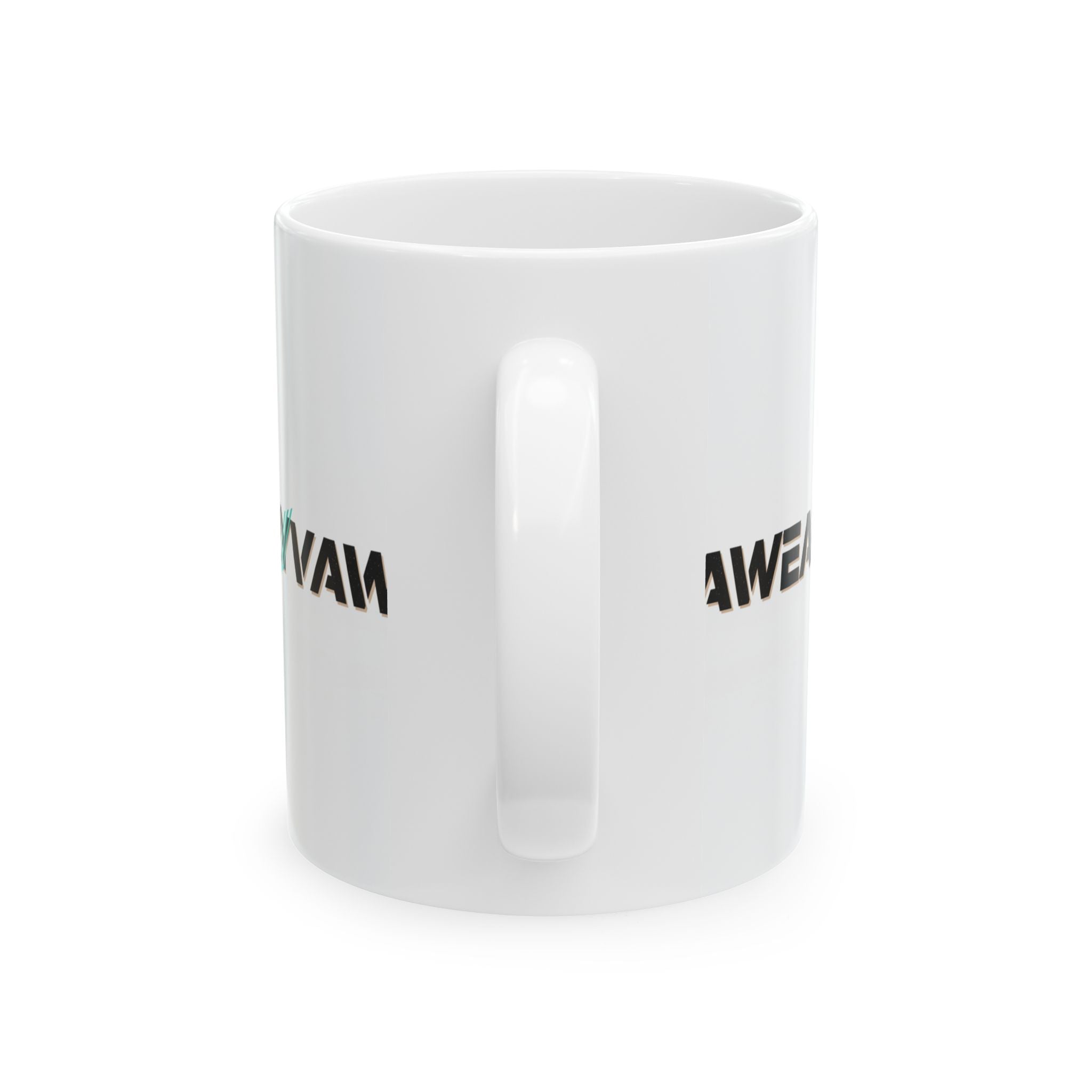 RVVAWEAR Logo Ceramic Mug — Branded Coffee Cup (11oz & 15oz)