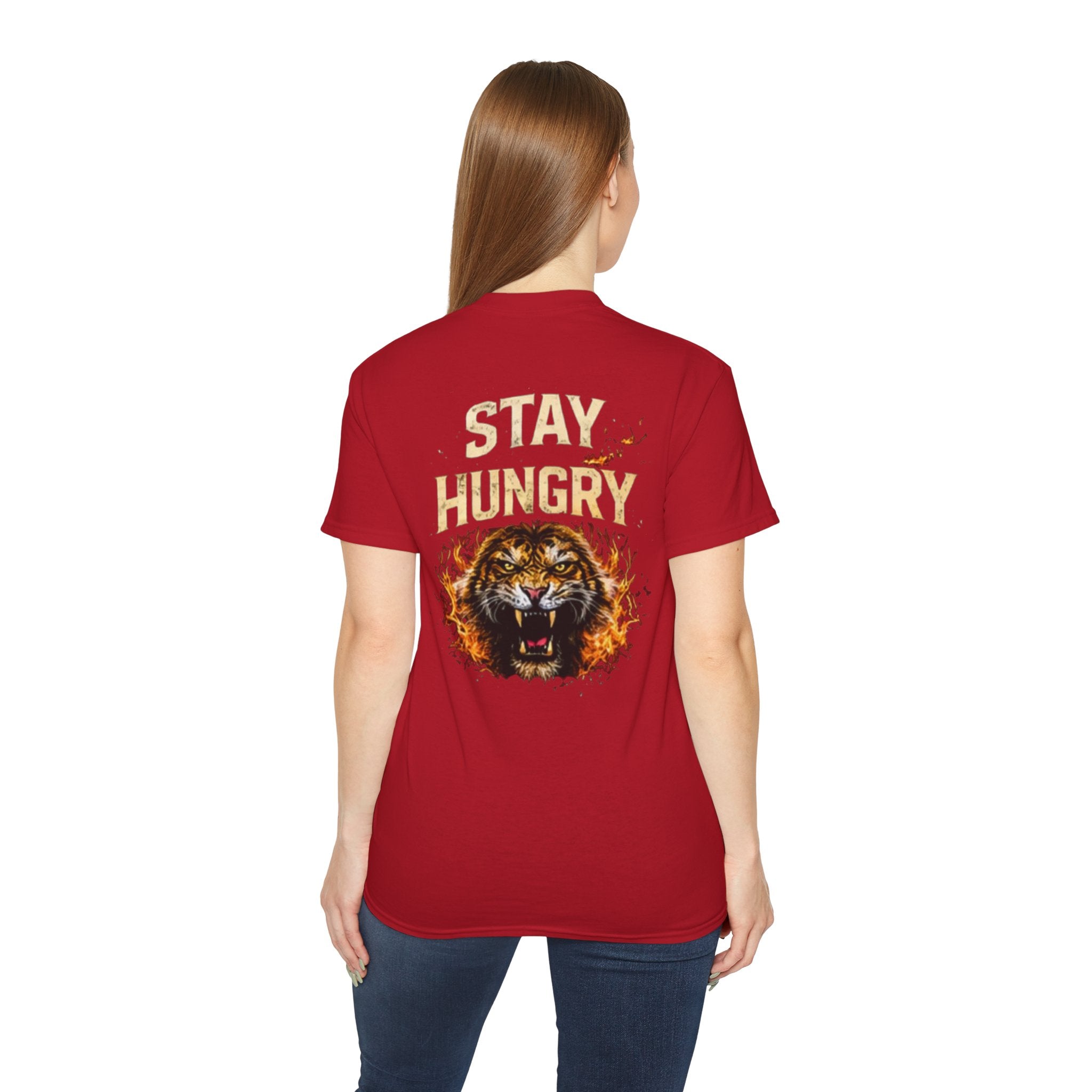Stay Hungry Lion T-Shirt — Motivational Graphic Tee