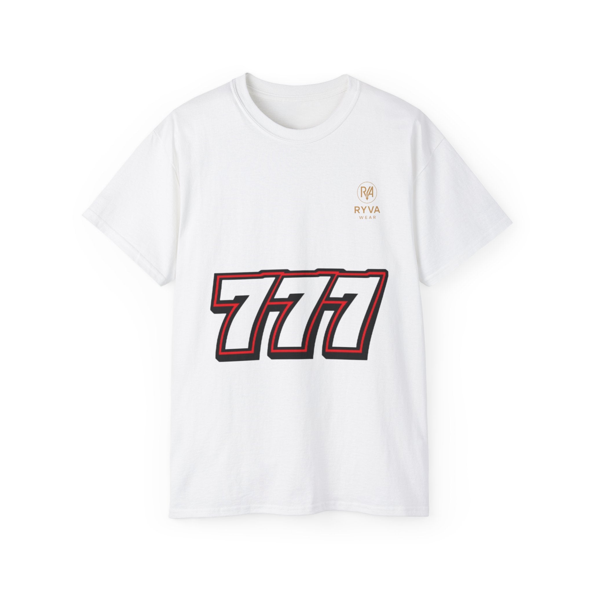 777 Graphic Tee — Lucky Slot Machine Number T-Shirt