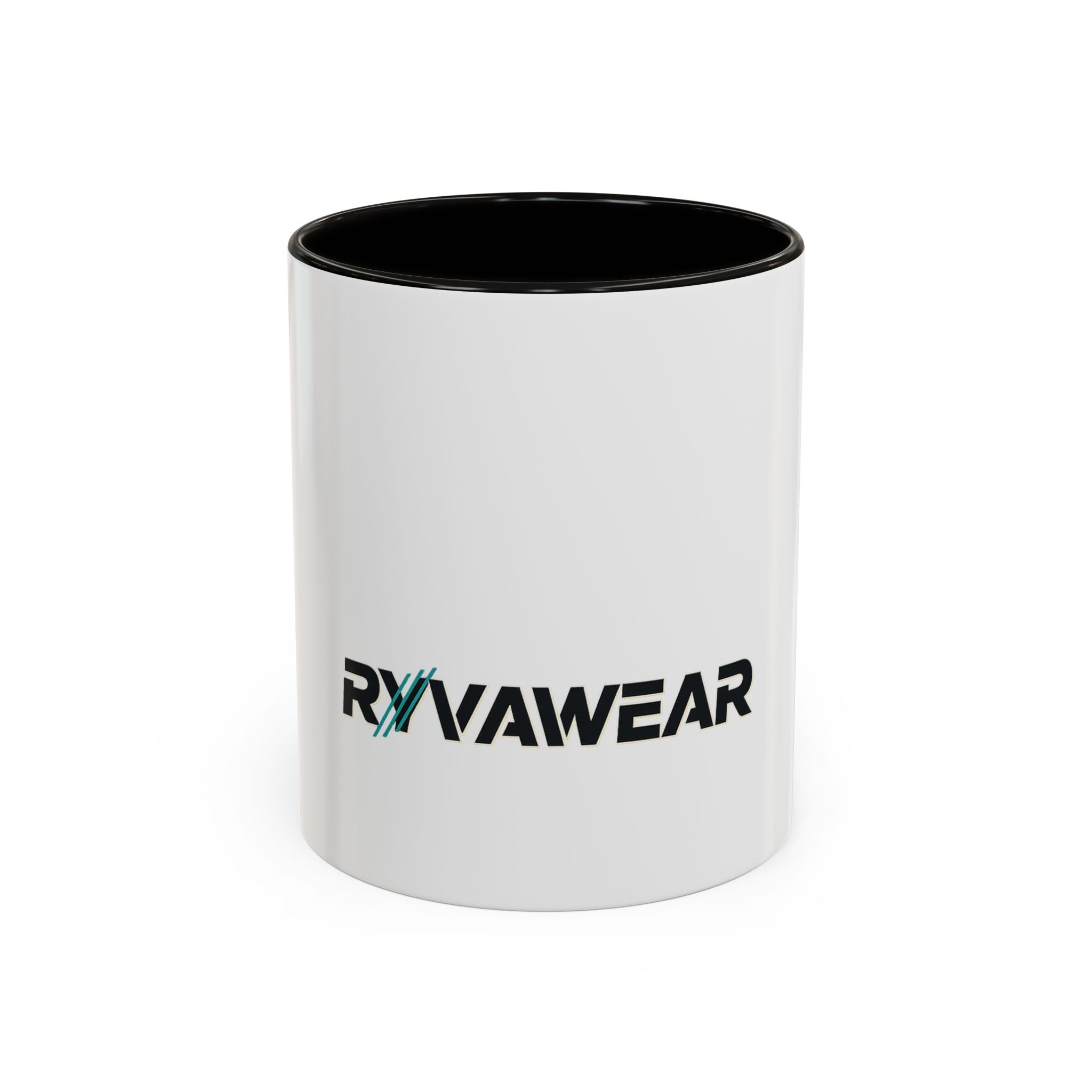 RyvaWear Logo Coffee Mug (11oz & 15oz) - Branded Ceramic Mug with Black Handle & Interior