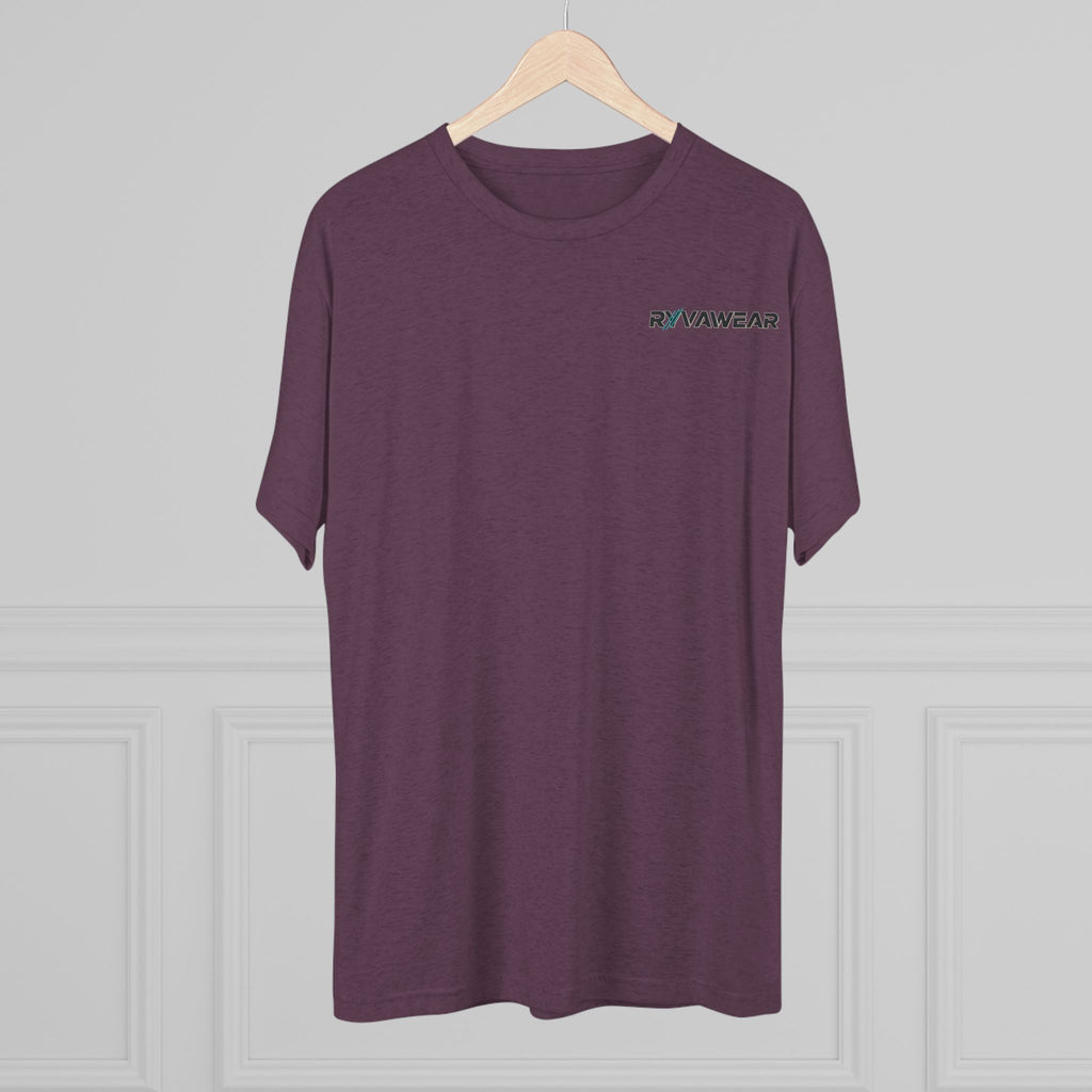 RYVNAWEAR Minimal Logo Tee — Lightweight Tri-Blend Crew Shirt