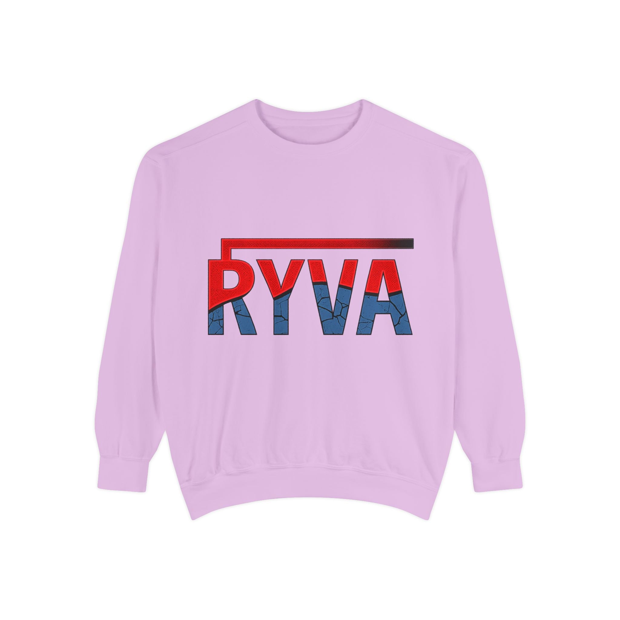 RYVA Logo Sweatshirt — Vintage Red & Blue Graphic Crewneck