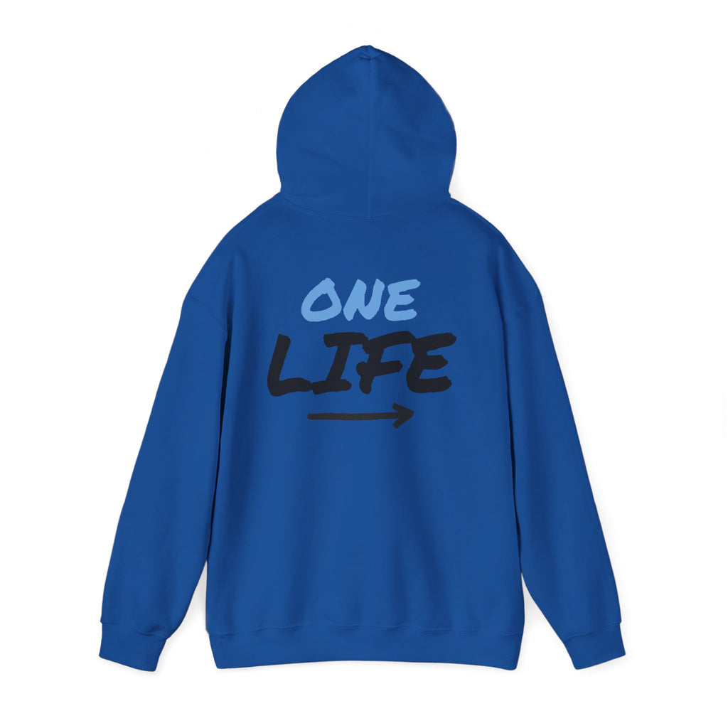 One Life Graphic Hoodie — Motivational Arrow Sweatshirt