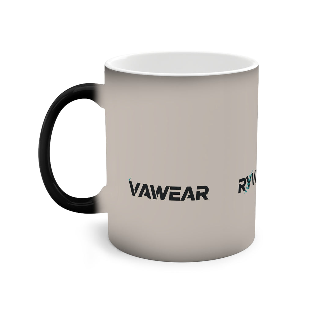 Color-Changing Mug — RVVAEWEAR Logo Heat Reveal, 11oz