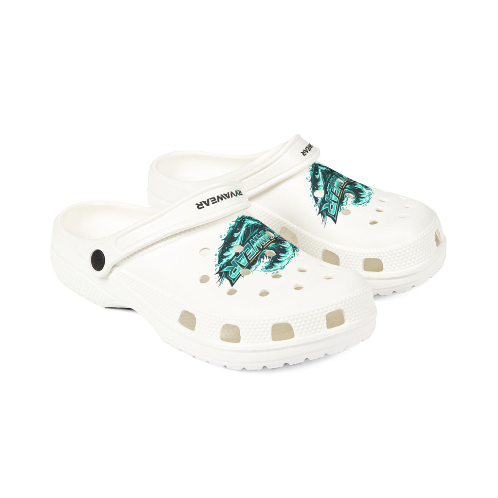 Tropical Reef EVA Foam Clogs — Teal Ocean Graphic Slip-On Shoes
