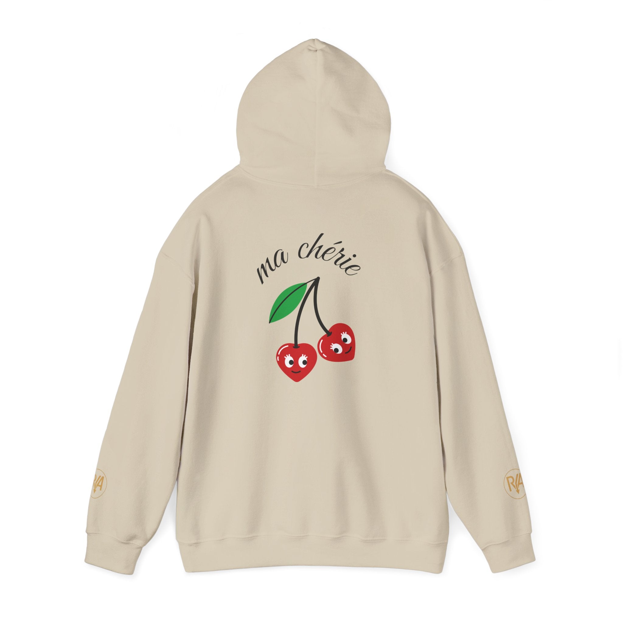 Cherry Mariette Hoodie — Cute Retro Cherry Graphic Hooded Sweatshirt