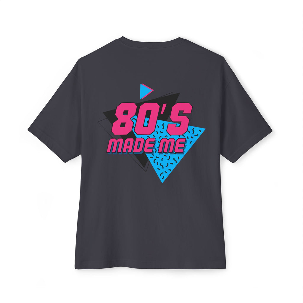 80's Made Me Oversized Boxy Tee — Retro 1980s Graphic T-Shirt
