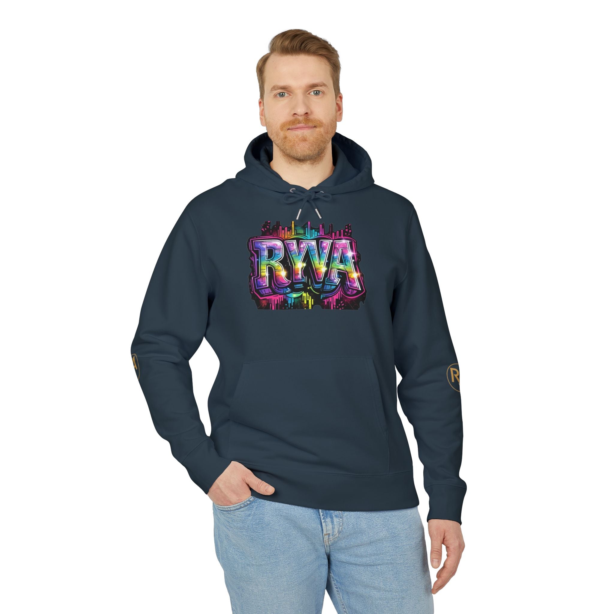 Graffiti RWA Logo Hoodie — Colorful Urban Streetwear Pullover