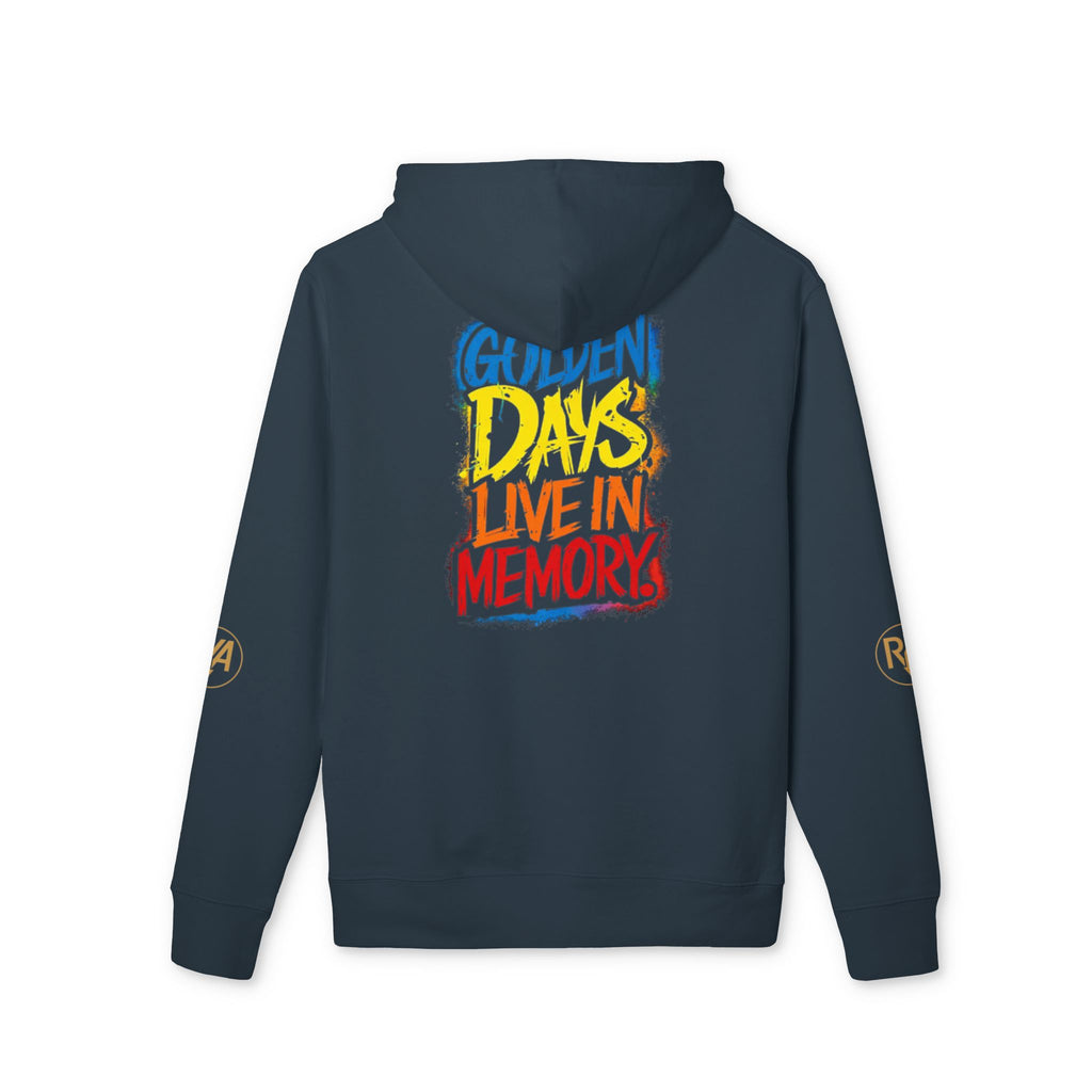 Hoodie — "Golden Days Live in Memory" Retro Graphic Pullover