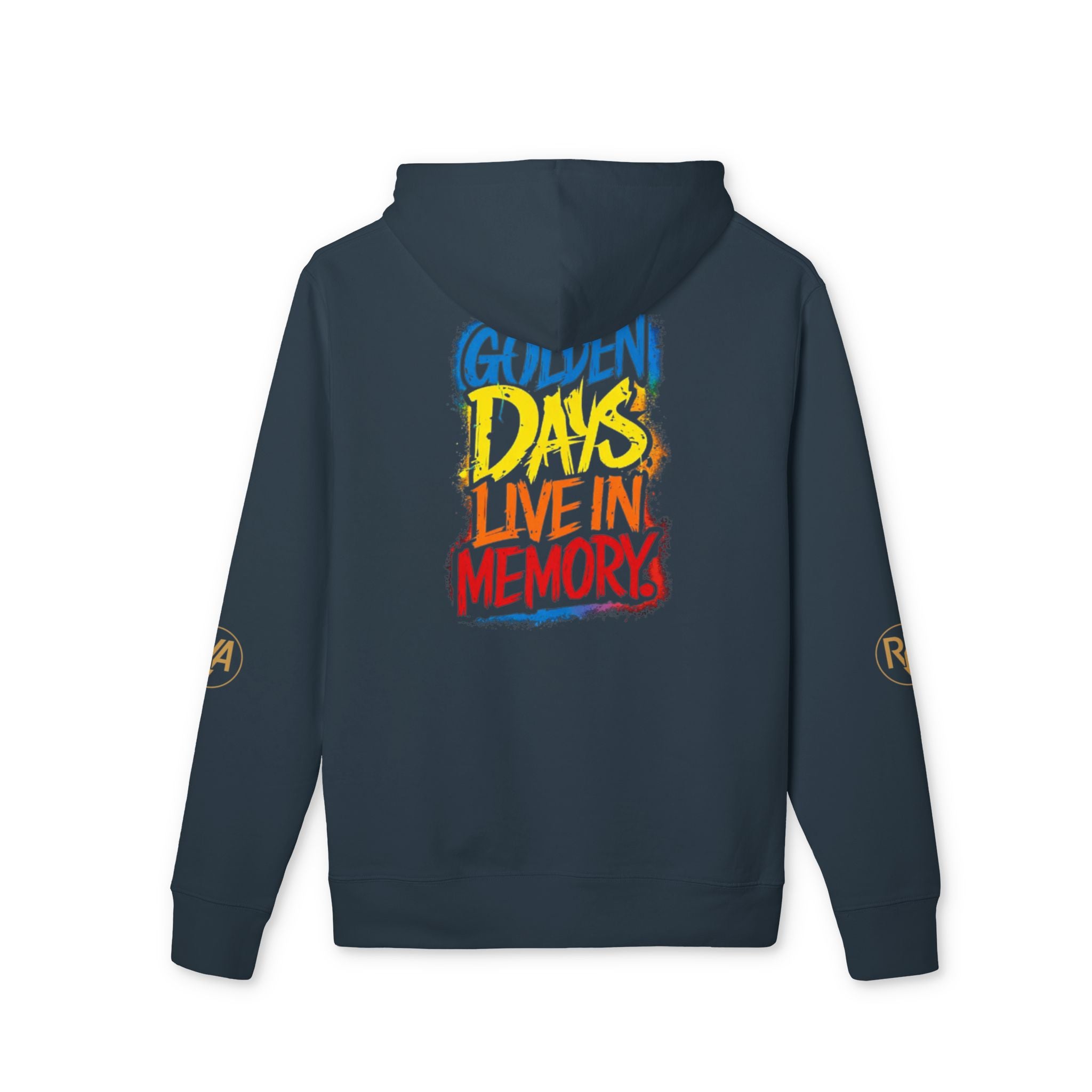 Hoodie — "Golden Days Live in Memory" Retro Graphic Pullover