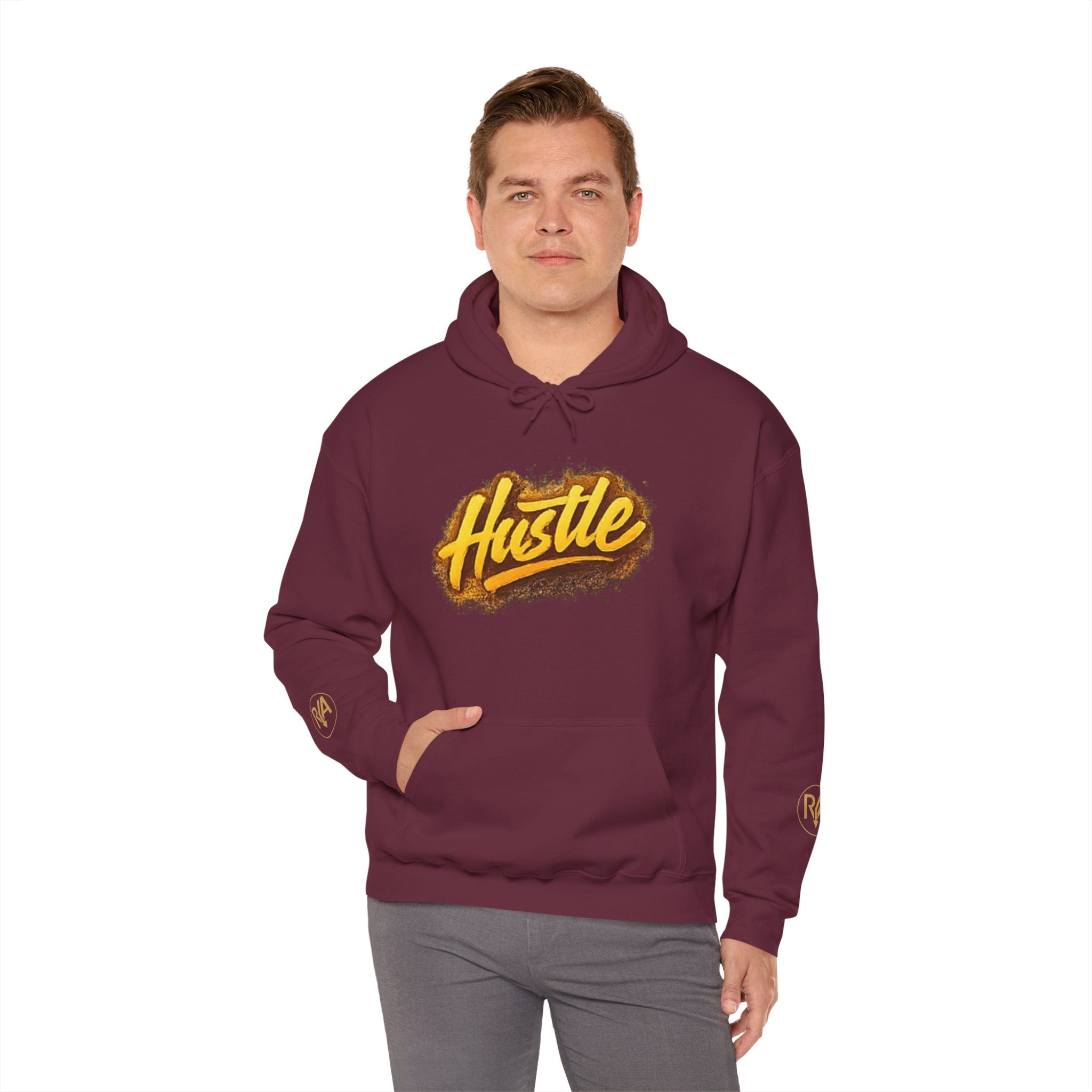 Hustle Graphic Hoodie — Motivational Streetwear Pullover