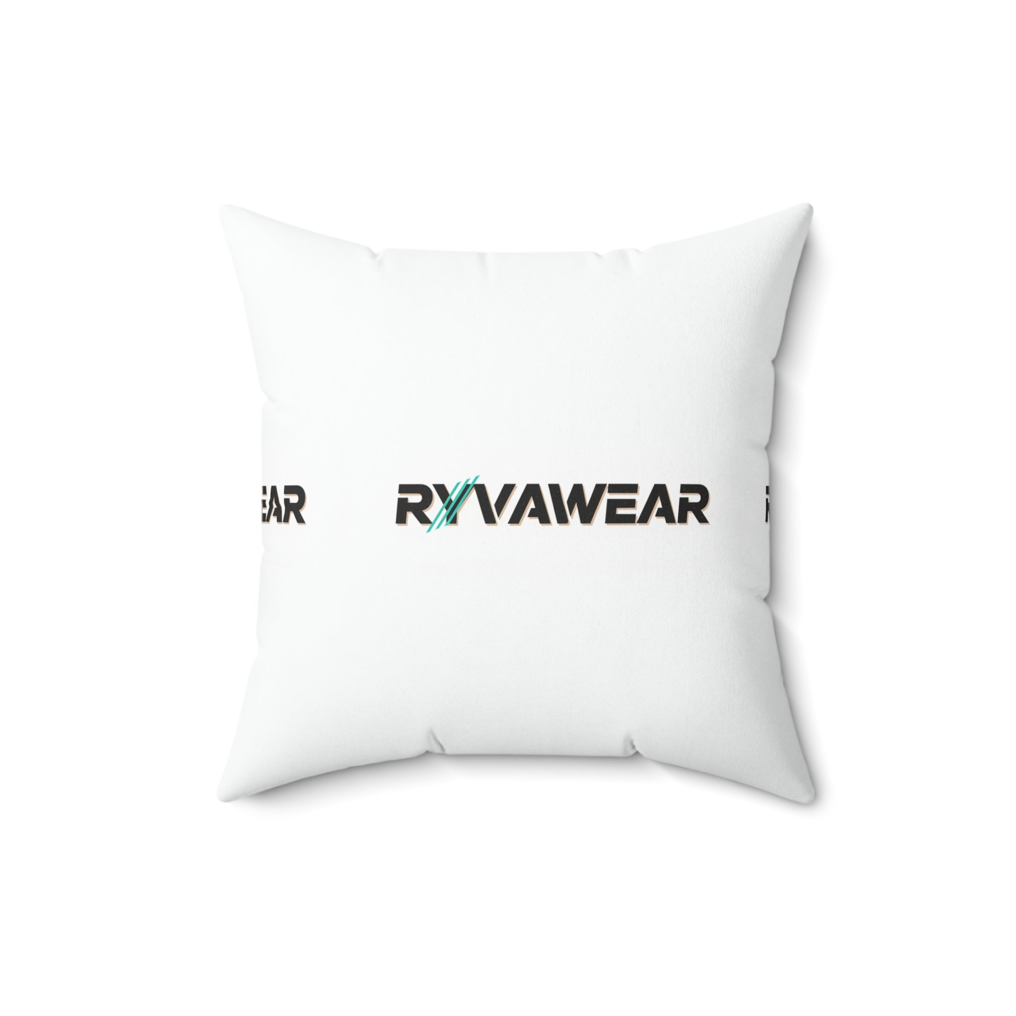Spun Polyester Square Pillow — RYVAWEAR Logo Decorative Throw Pillow