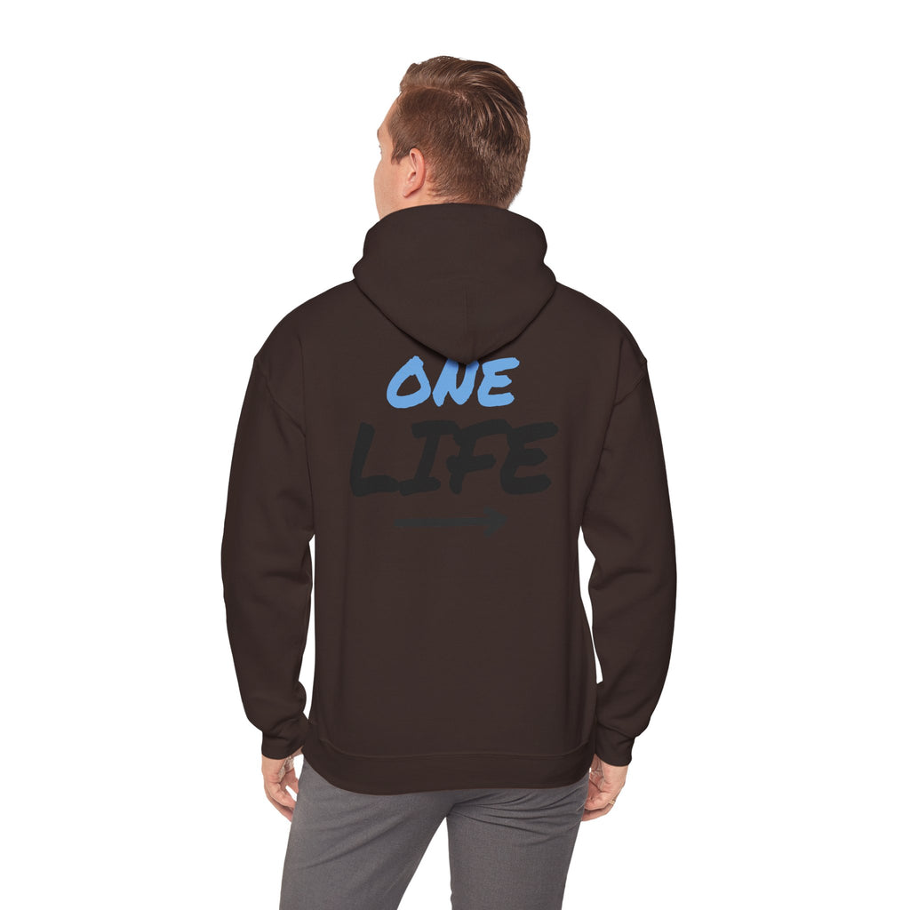 One Life Graphic Hoodie — Motivational Arrow Sweatshirt