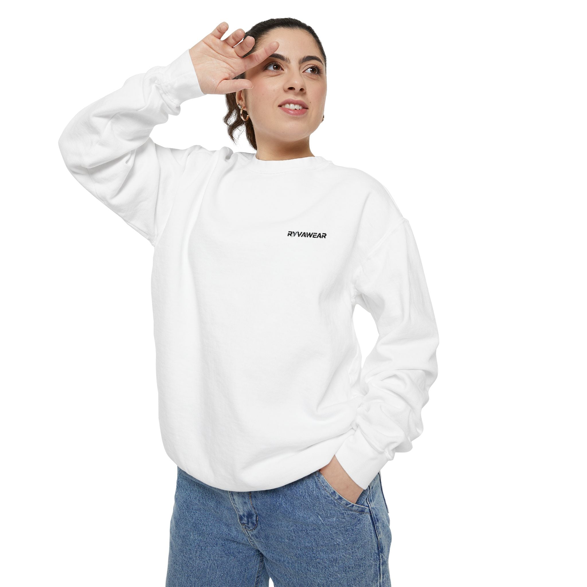 Minimalist Sweatshirt with Tiny Chest Graphic