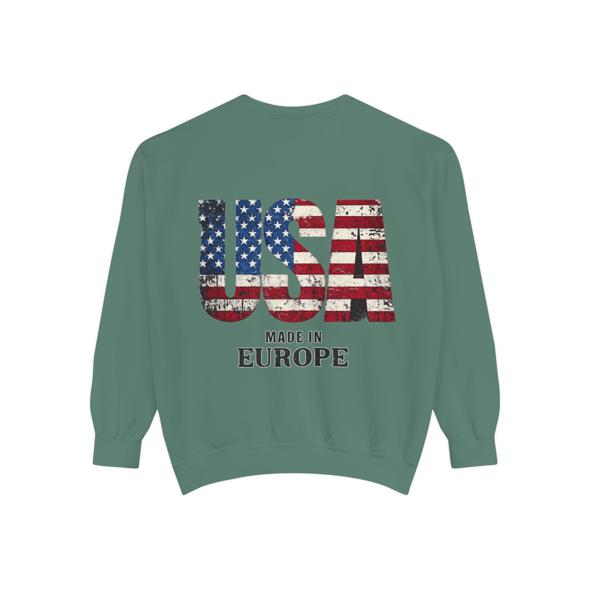 Minimal Monogram Sweatshirt — R14 Chest Logo Crewneck