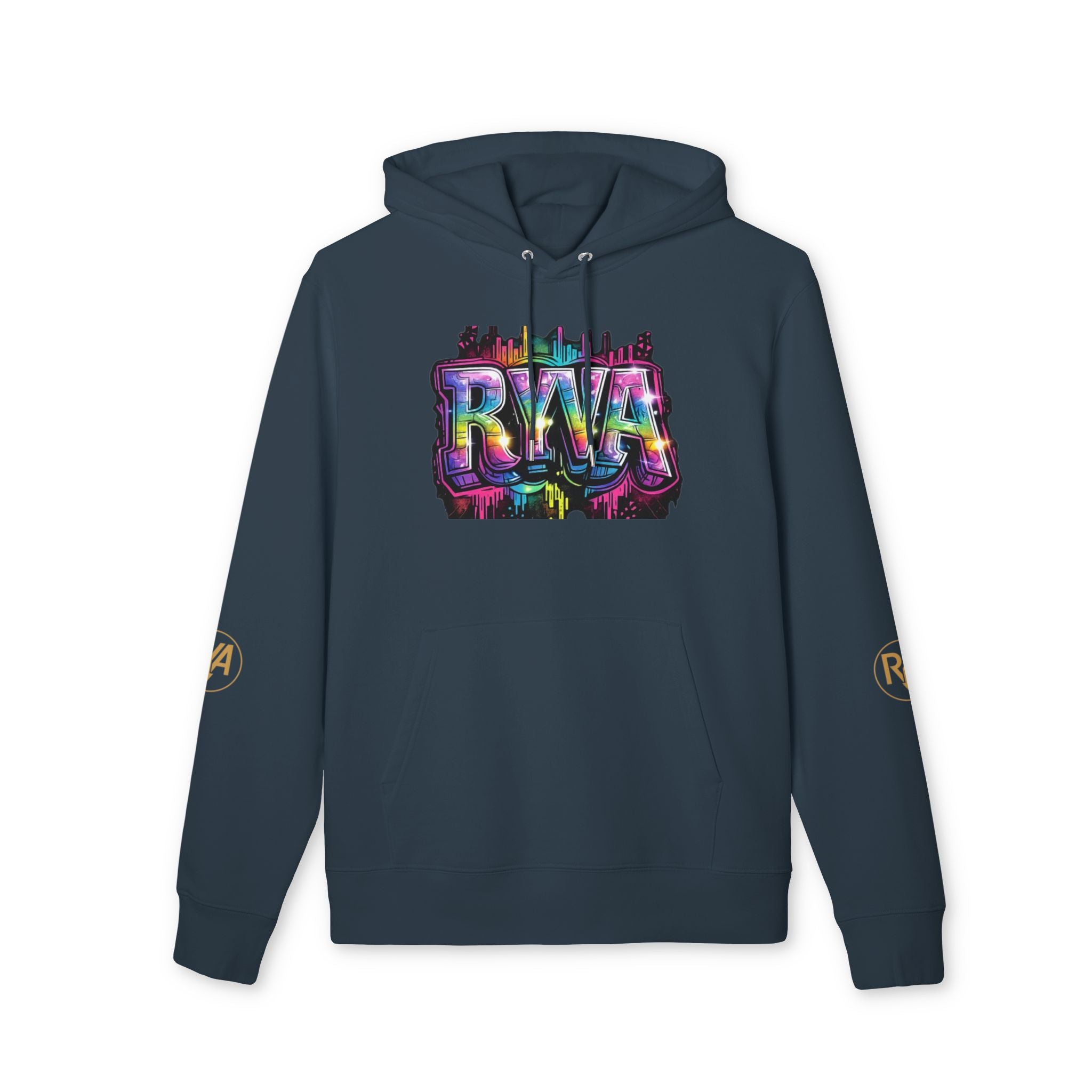 Graffiti RWA Logo Hoodie — Colorful Urban Streetwear Pullover