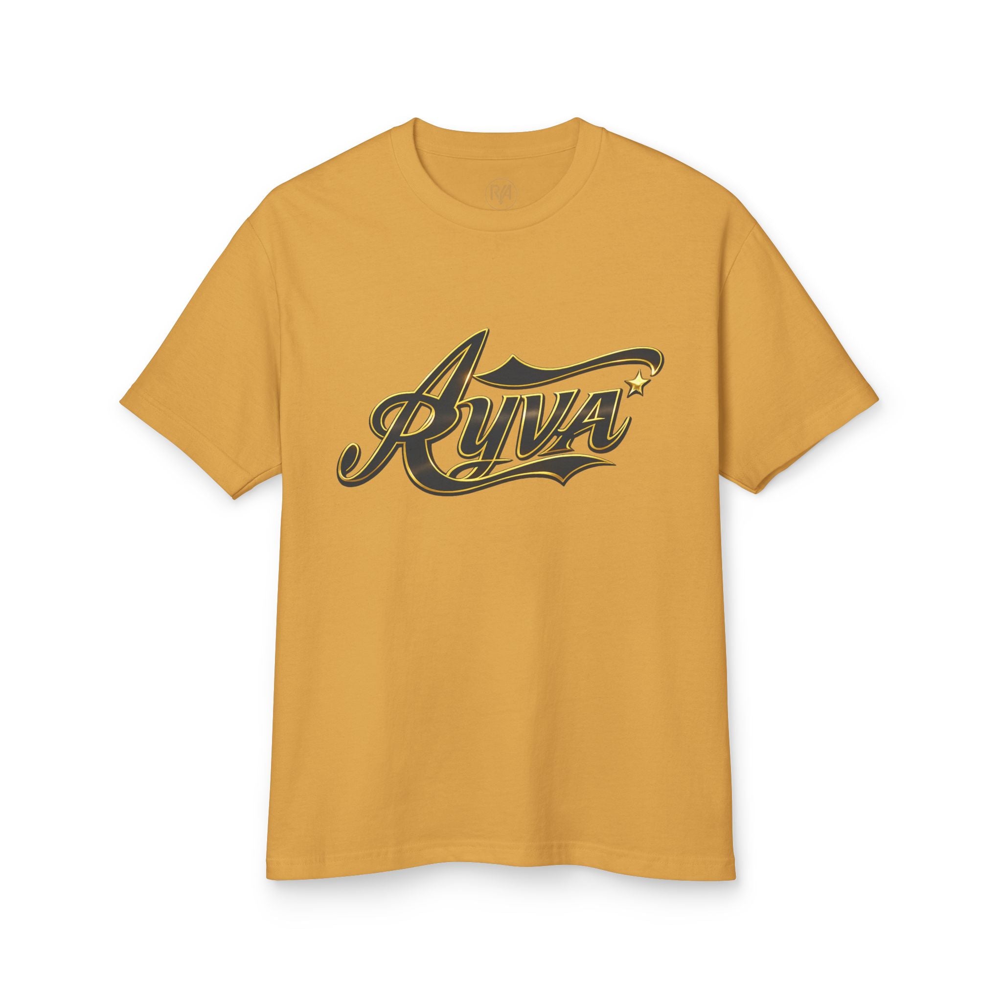 Rivva Script Logo Tee — Vintage-Inspired Logo Cotton T-Shirt