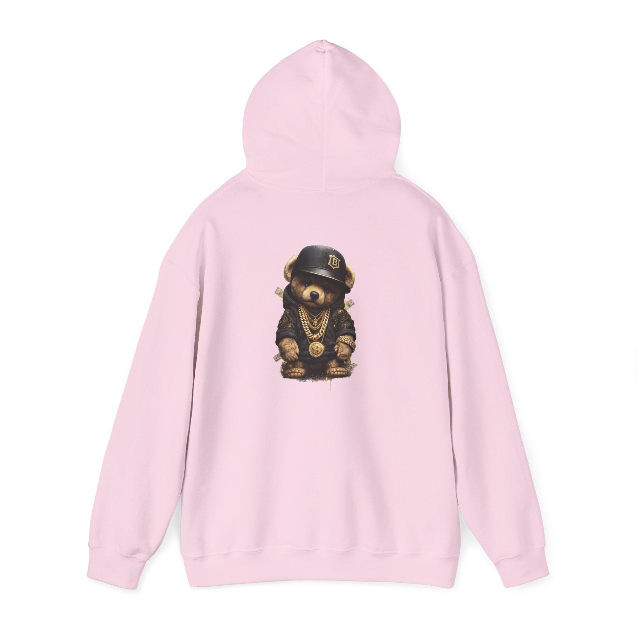 Bear Bling Hoodie — Streetwear Teddy Bear Graphic Pullover