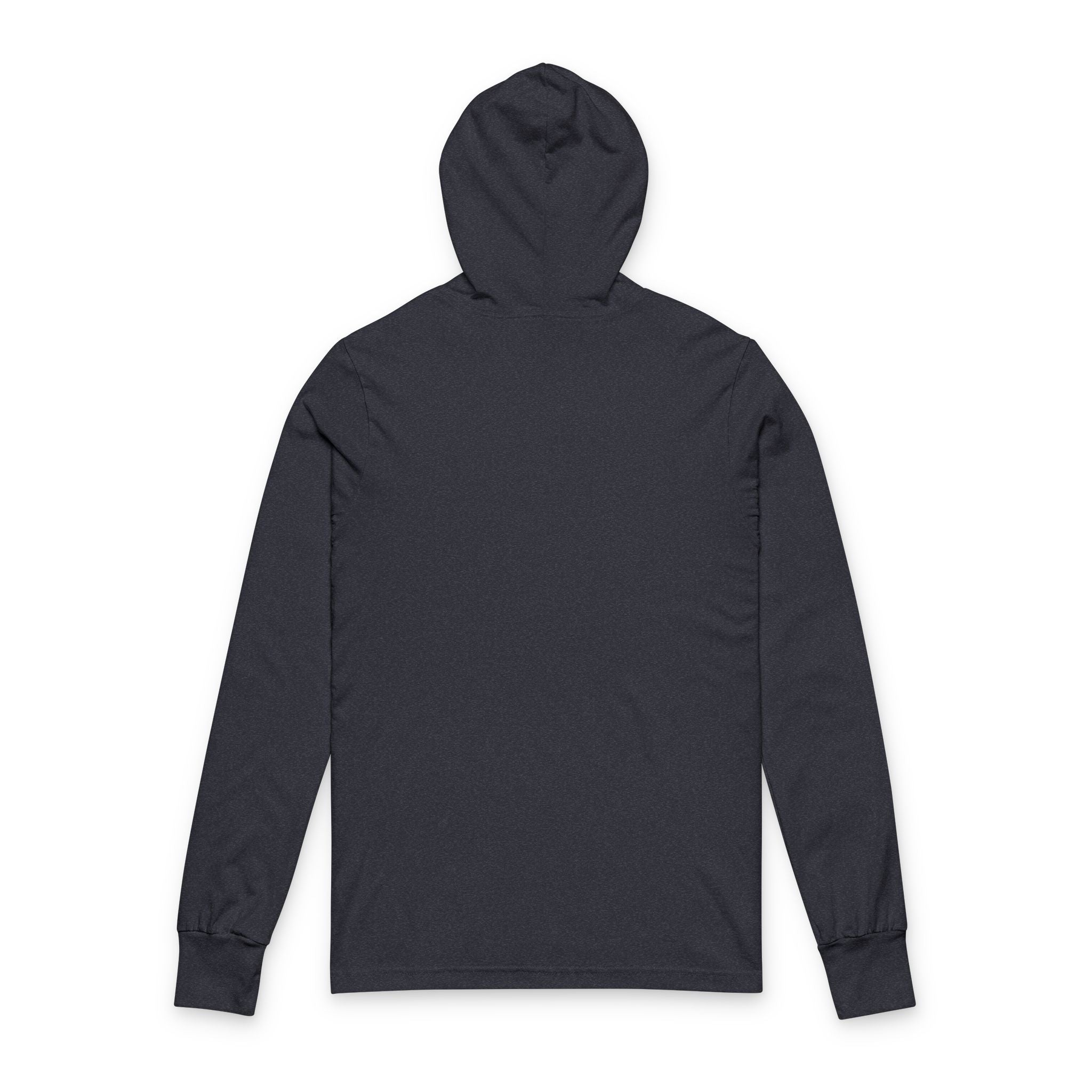 RVVAWEAR Hooded Long Sleeve Tee — Minimal Logo Lightweight Hoodie Tee