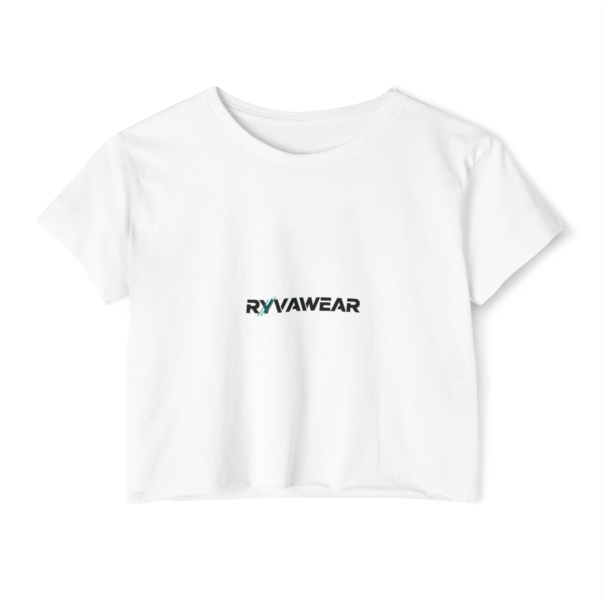Crop Top - Minimal 'RYVAWEAR' Festival Logo Crop Top for Women