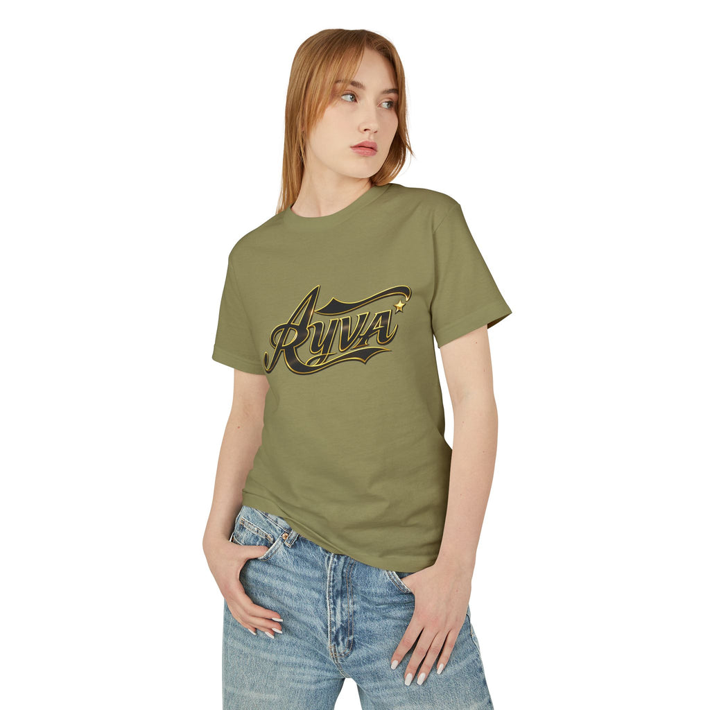 Rivva Script Logo Tee — Vintage-Inspired Logo Cotton T-Shirt