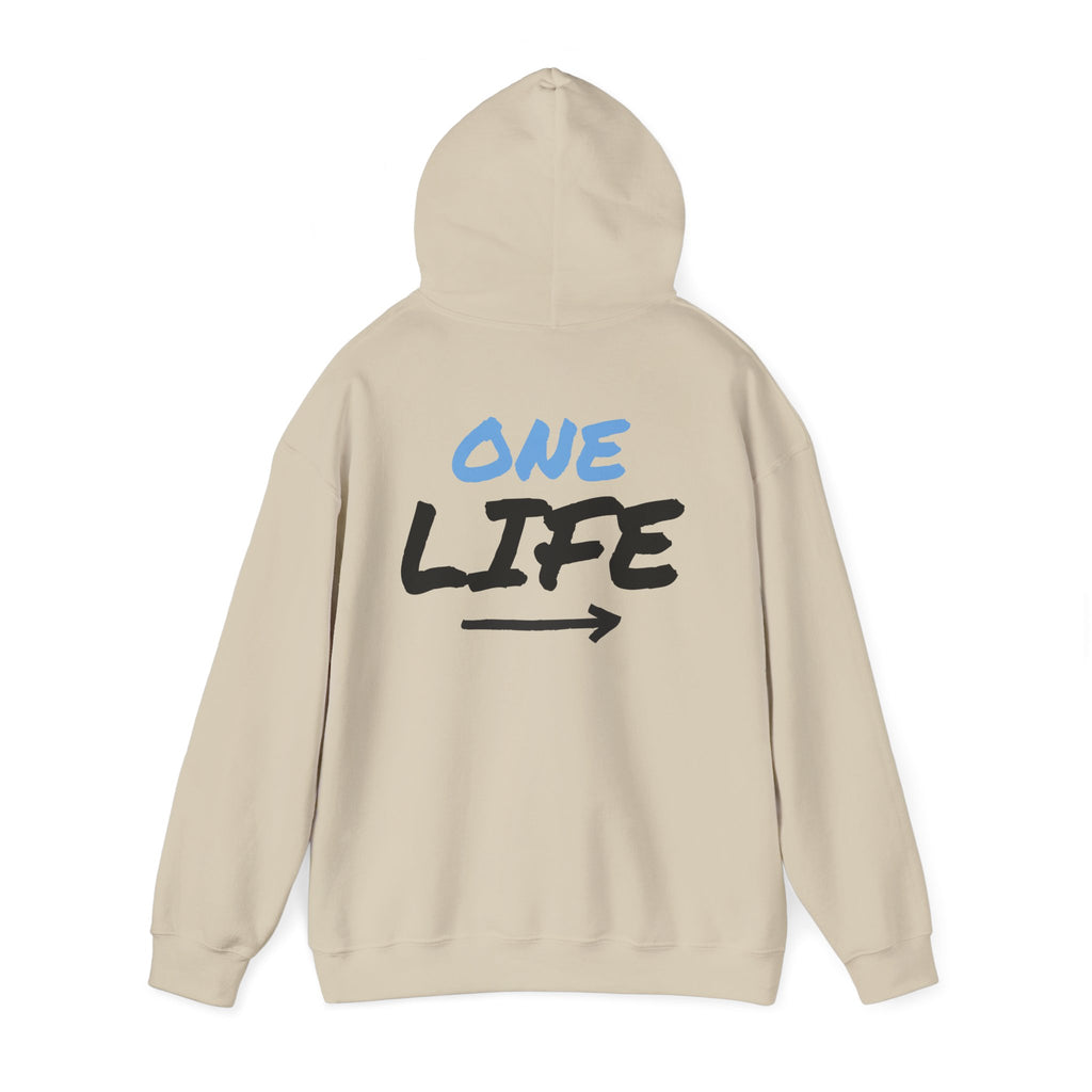 One Life Graphic Hoodie — Motivational Arrow Sweatshirt