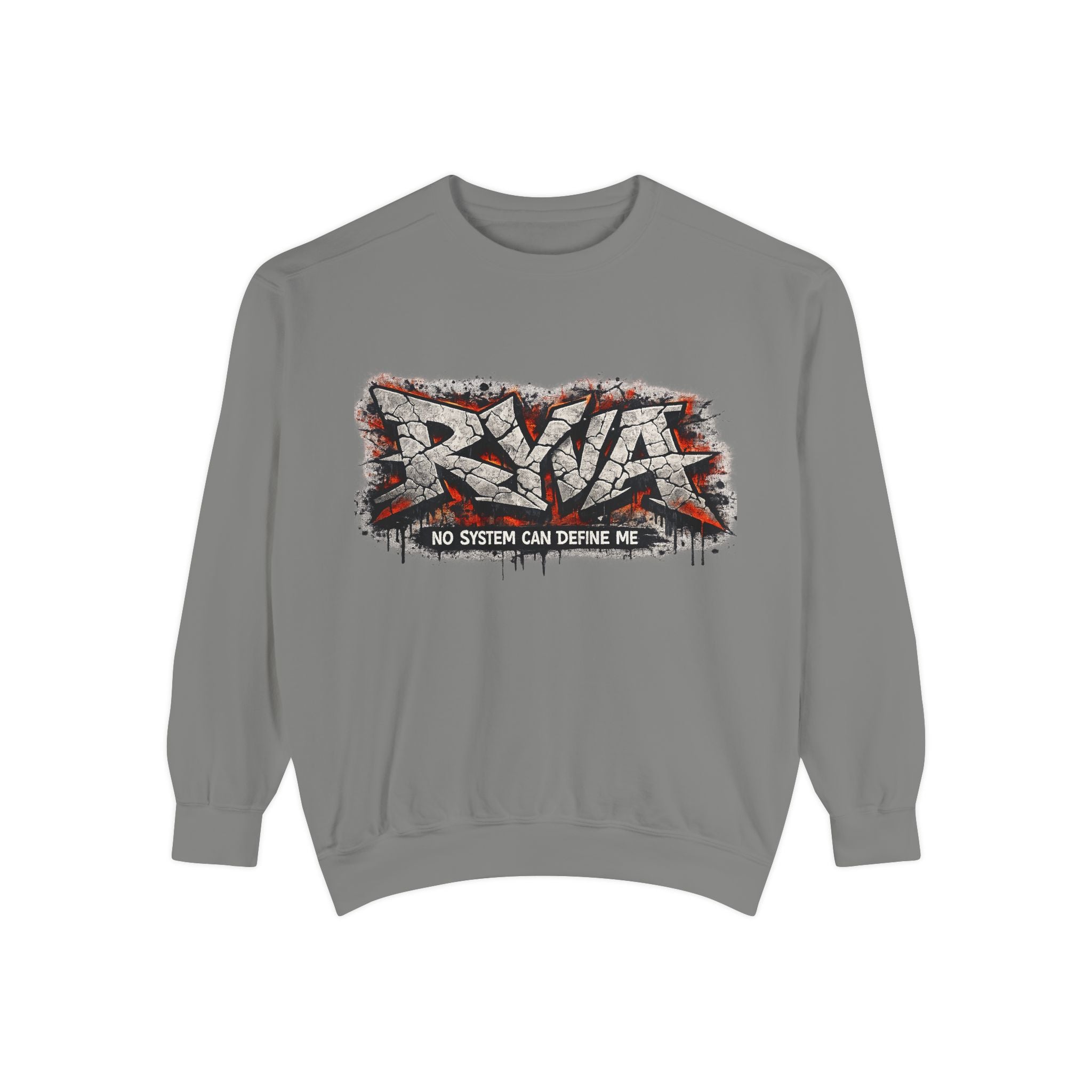 RVA Graffiti Sweatshirt — "No System Can Define Me" Urban Crewneck