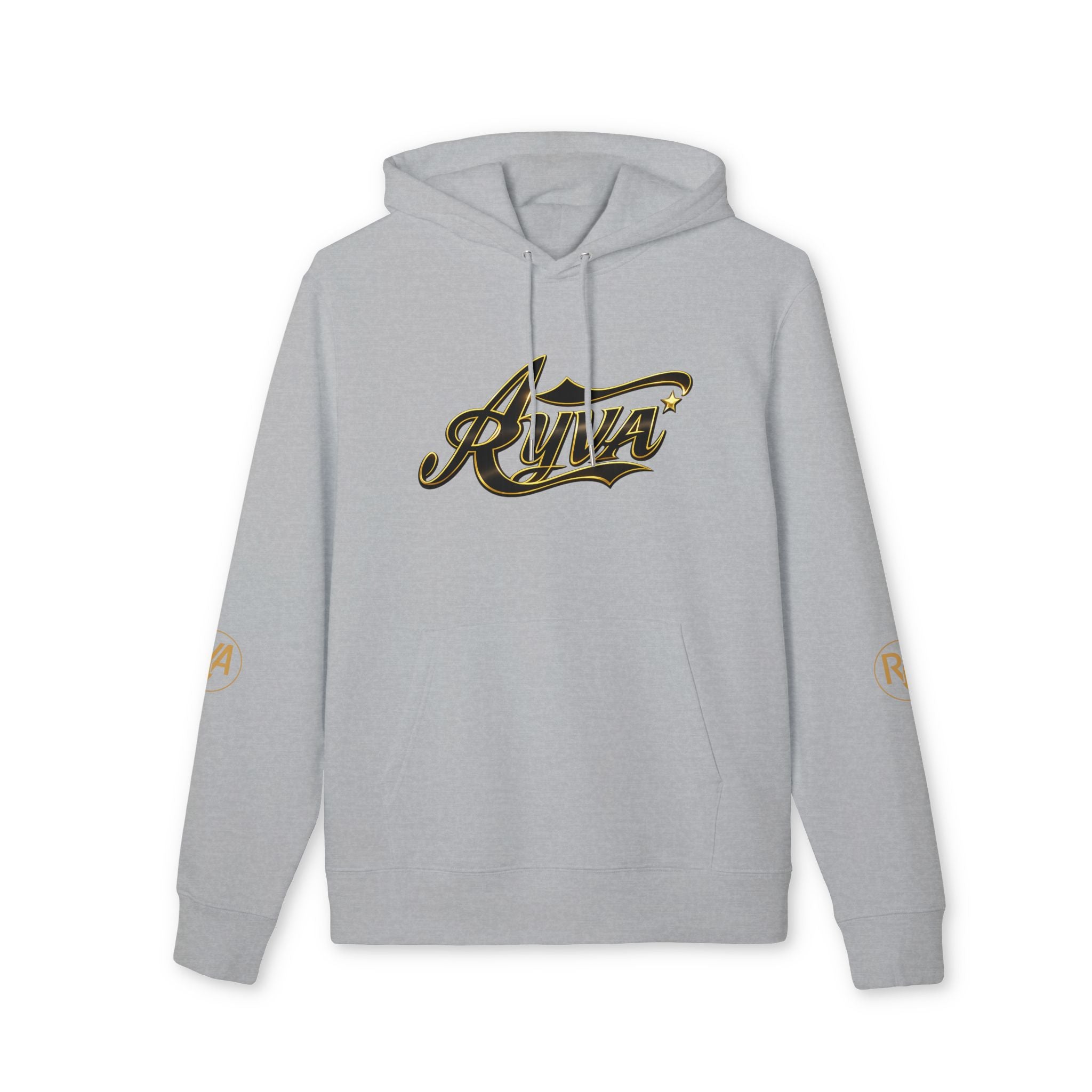 Riva Script Hoodie — White Logo Pullover