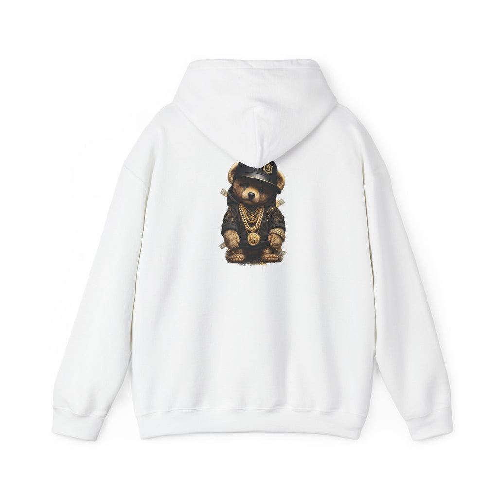Bear Bling Hoodie — Streetwear Teddy Bear Graphic Pullover