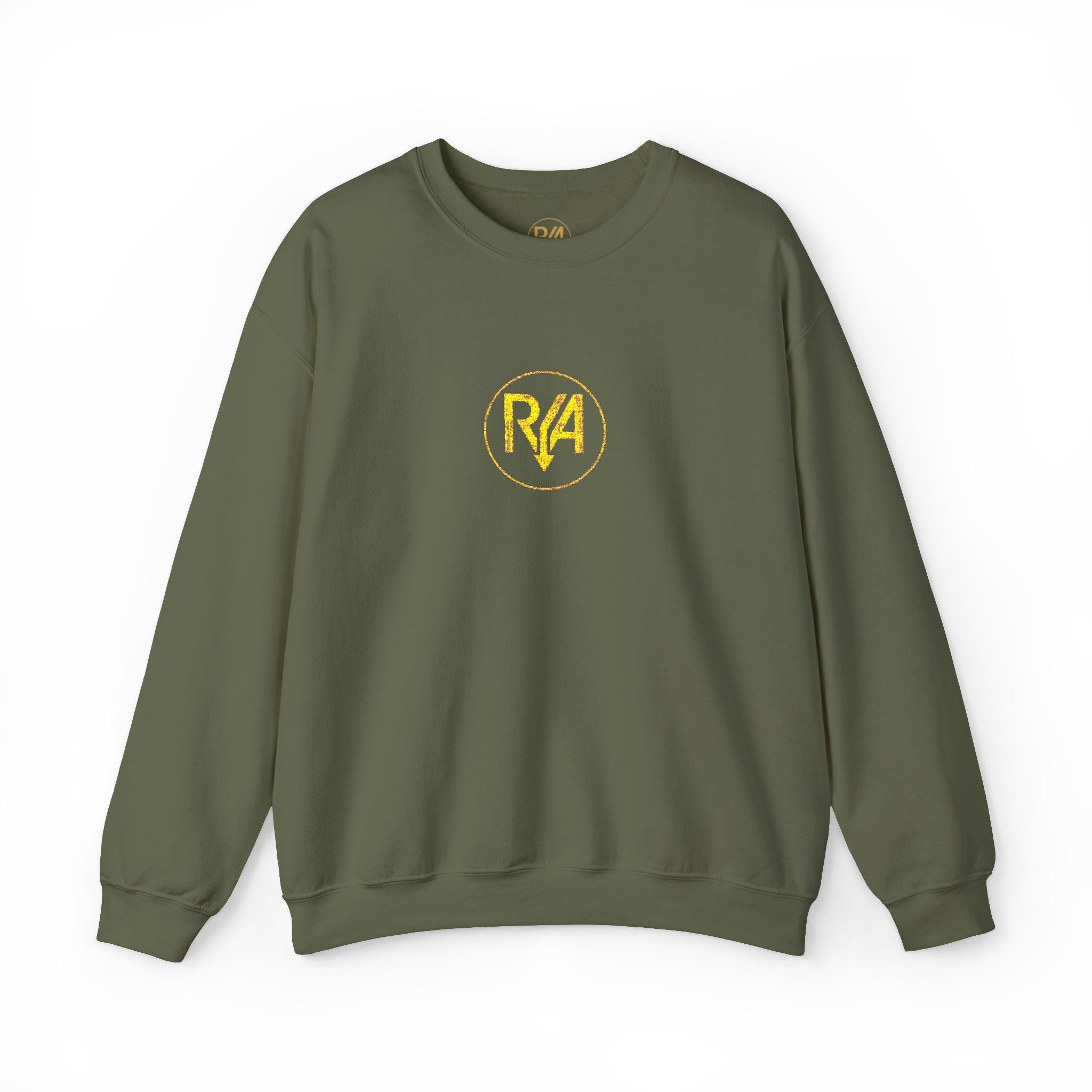 RA Yellow Floral Logo Crewneck Sweatshirt