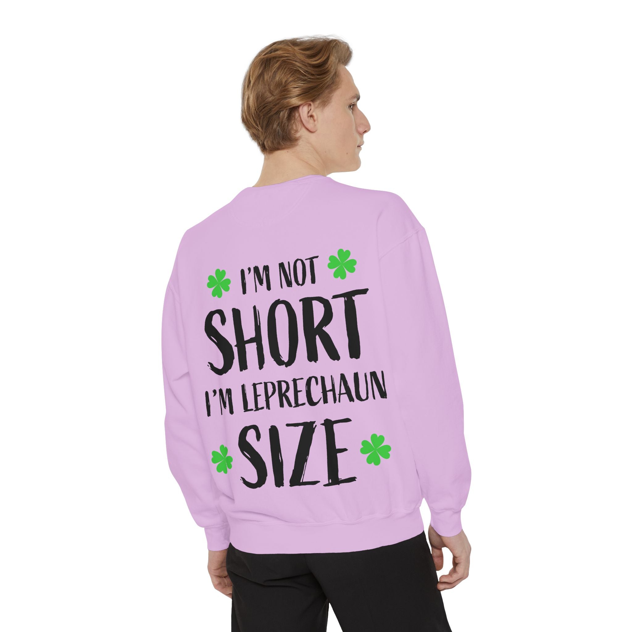 I'm Not Short I'm Leprechaun Size Sweatshirt — St. Patrick's Day Funny Crewneck