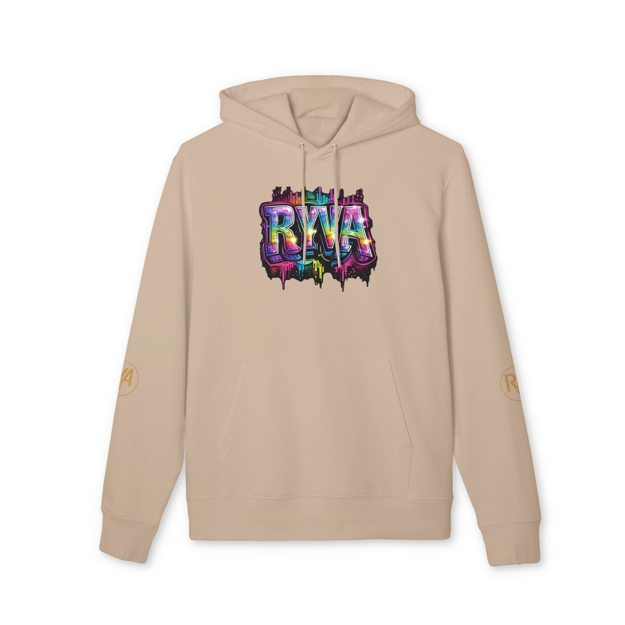 Rainbow Drip Hoodie — Colorful Rave Graphic Pullover